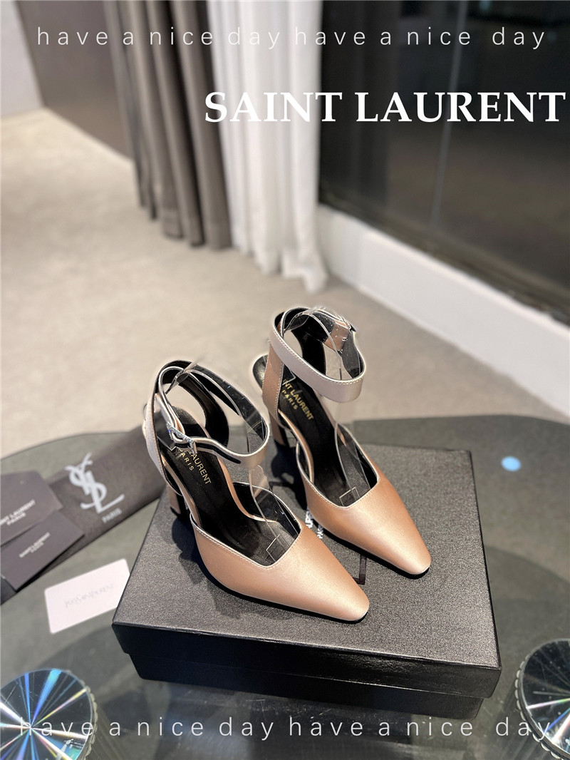 YSL FANNY crepe satin slingback pumps - Sneaker Replica Workshop