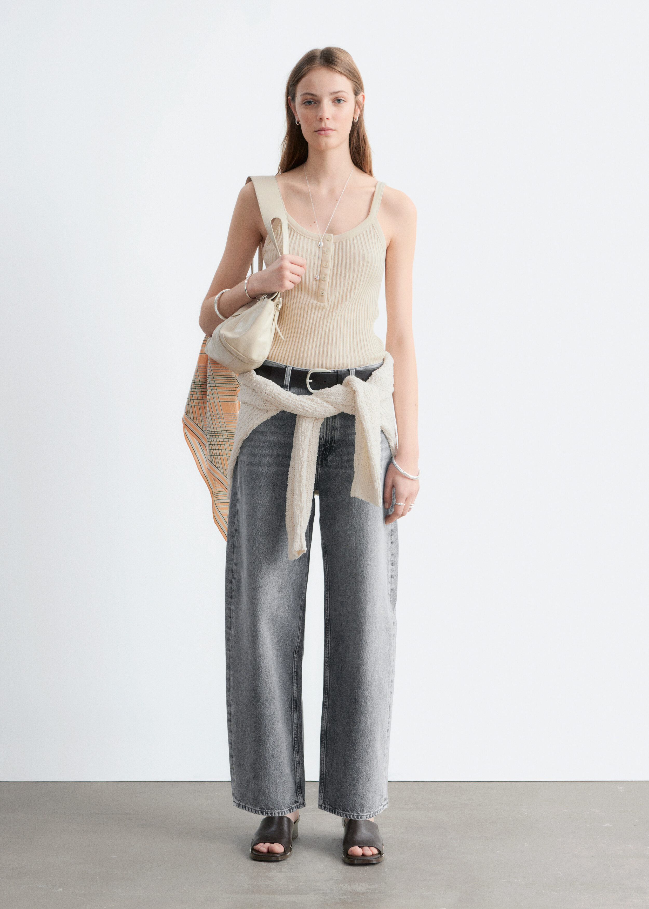 & Other Stories SCALLOPED TANK TOP