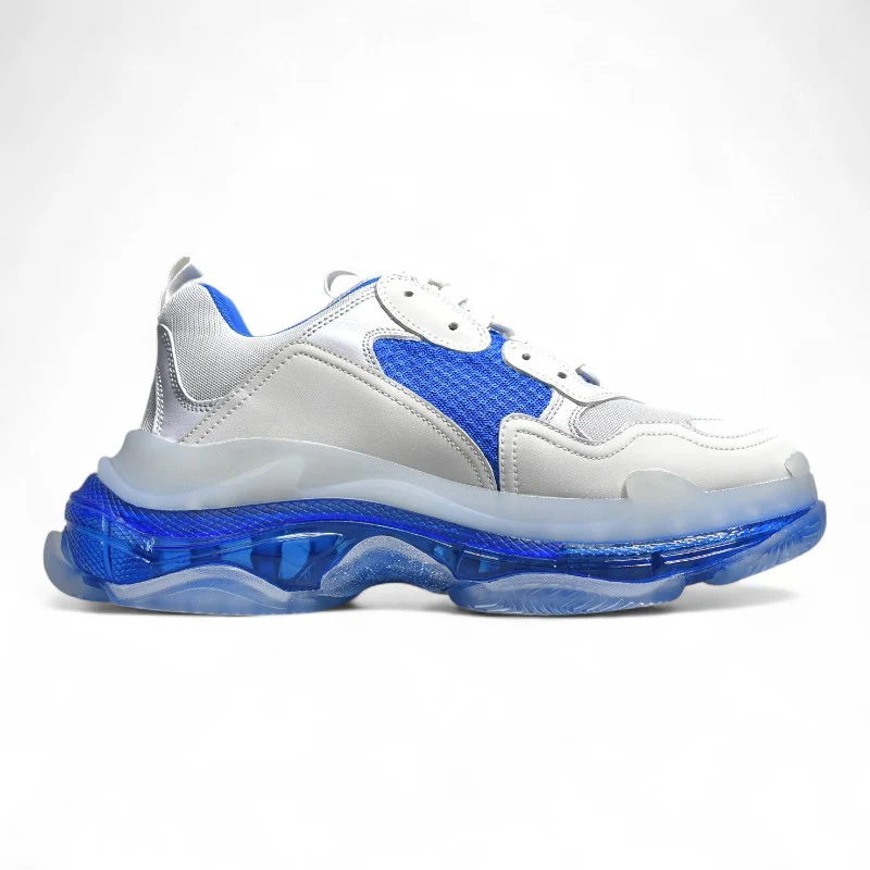 Balenciaga Triple S Clear Sole White Blue - Sneaker Replica Workshop