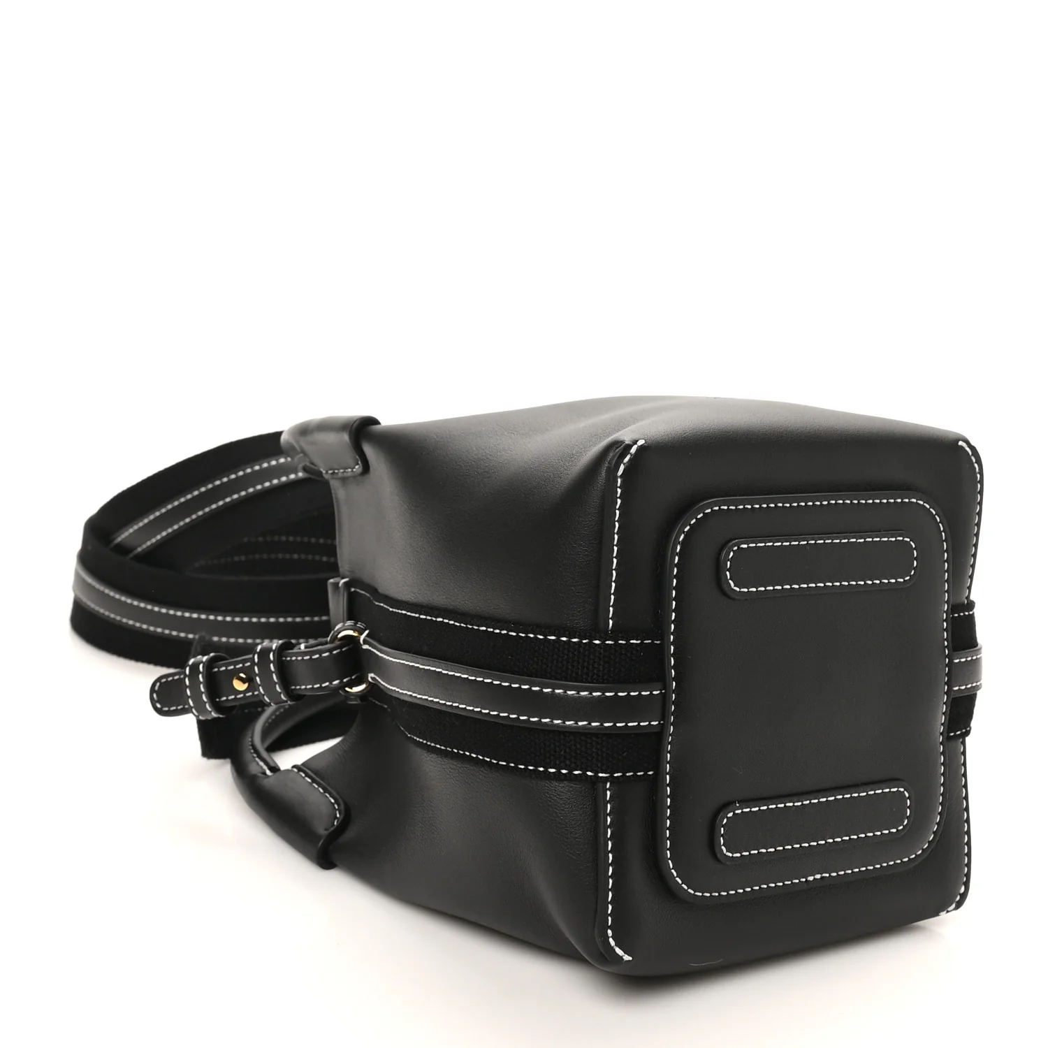 Smooth Calfskin Micro Bale Bag Black - Top Club