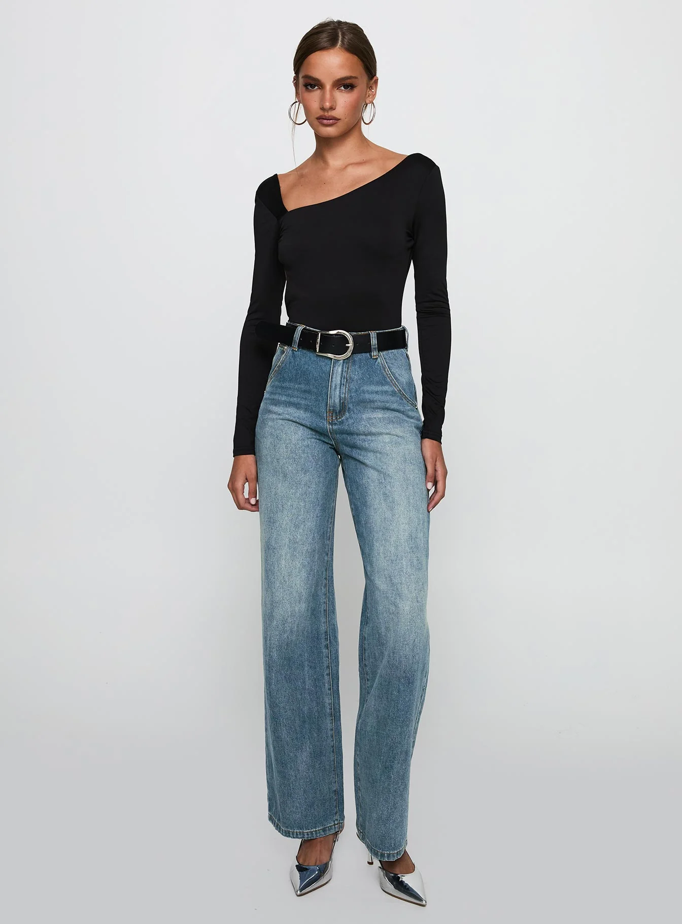 Look This Good Backless Bodysuit Black