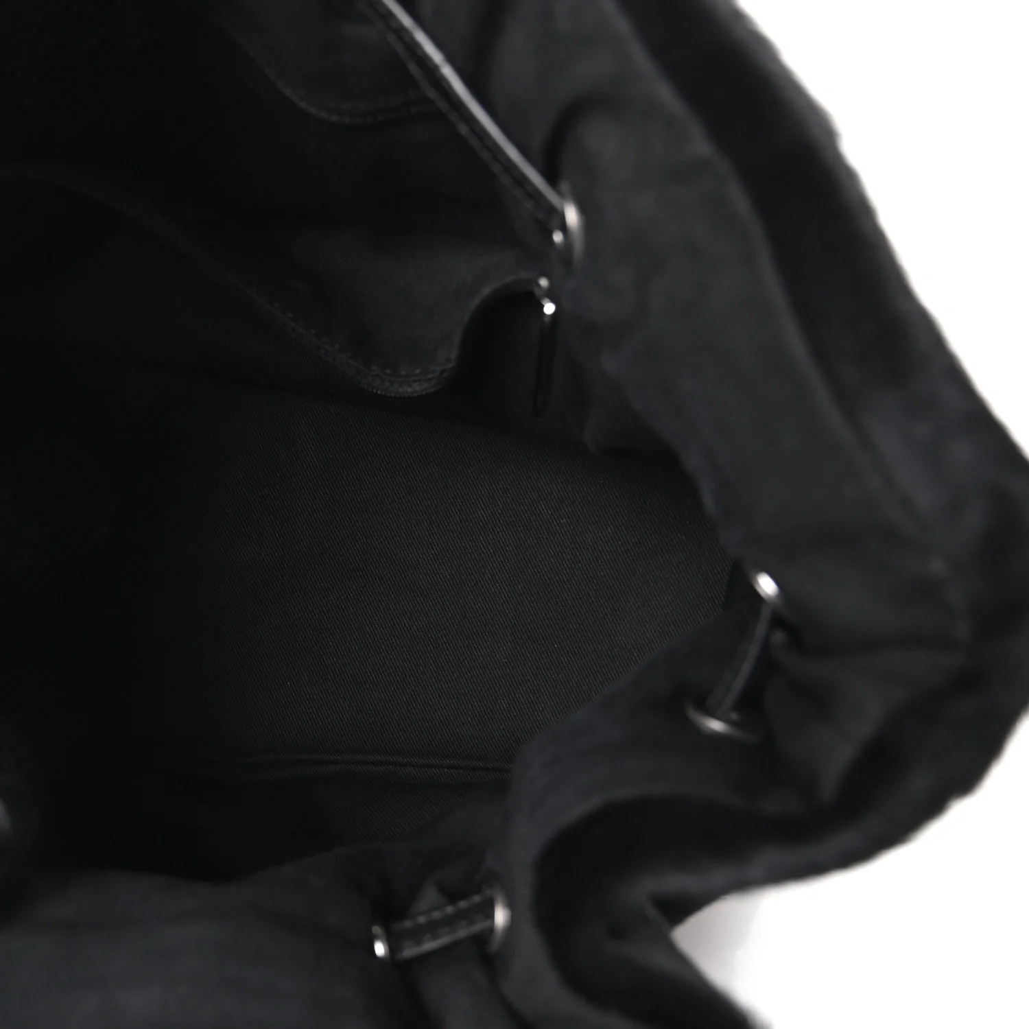 Aged Calfskin Pony Hair Quilted Small Miss Pony Drawstring Tote Black - Top Club