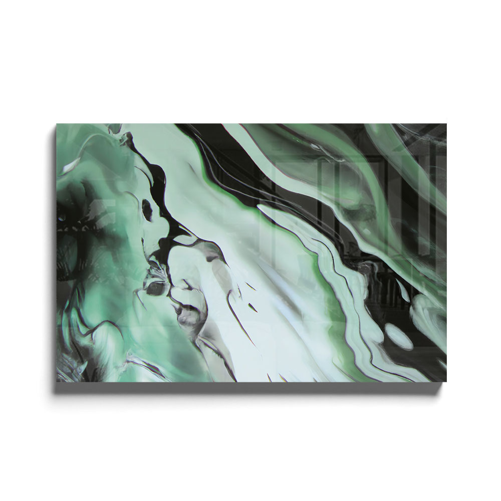 Walljar acrylglas schilderij - Groovy waves Acrylglas schilderij - 150 x 225 cm