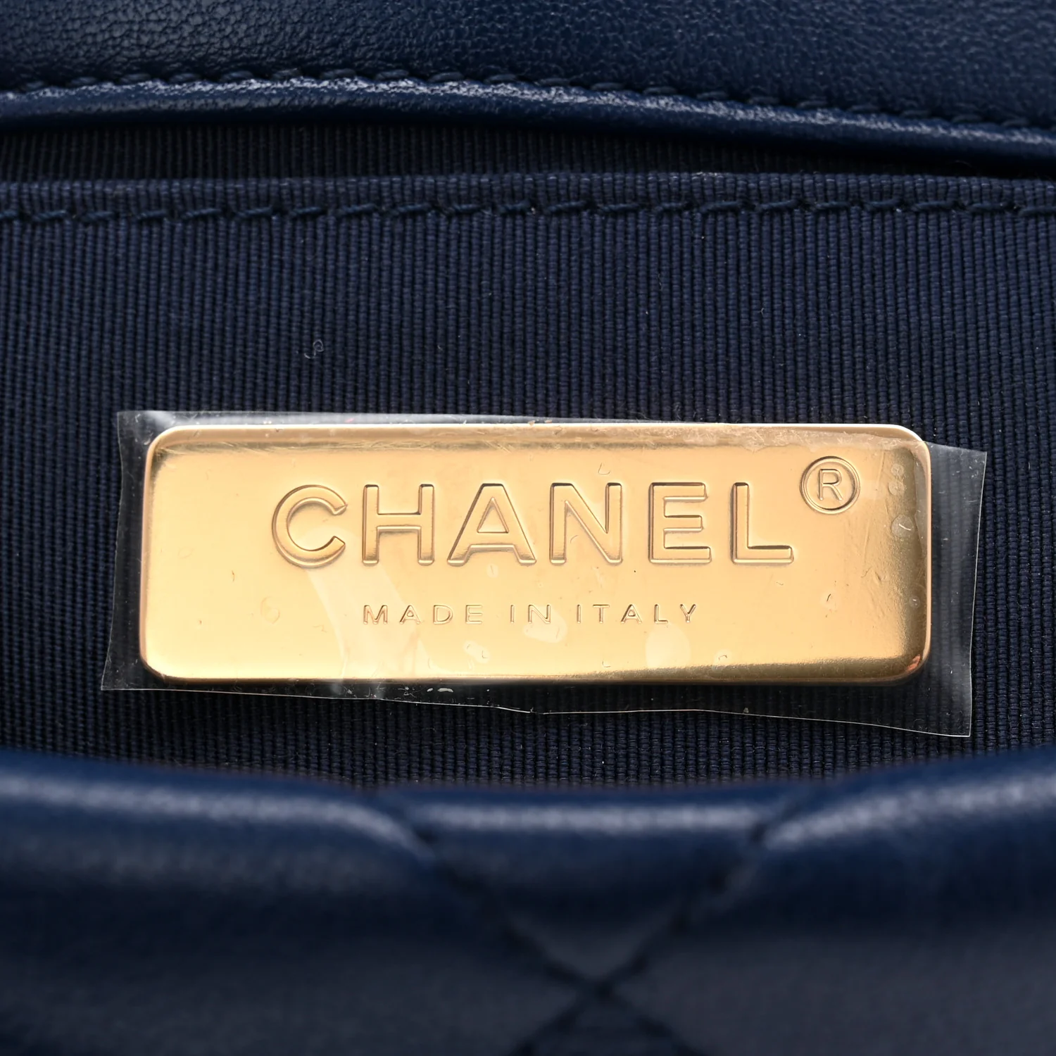 Goatskin Quilted Chanel 19 Waist Bag Dark Blue - Top Club