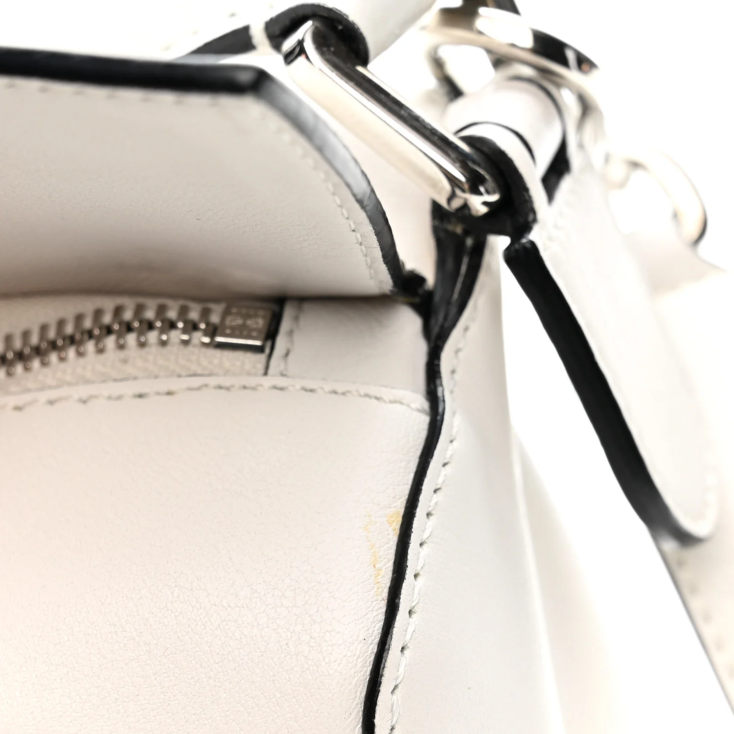 Calfskin Small Puzzle Bag White - Top Club