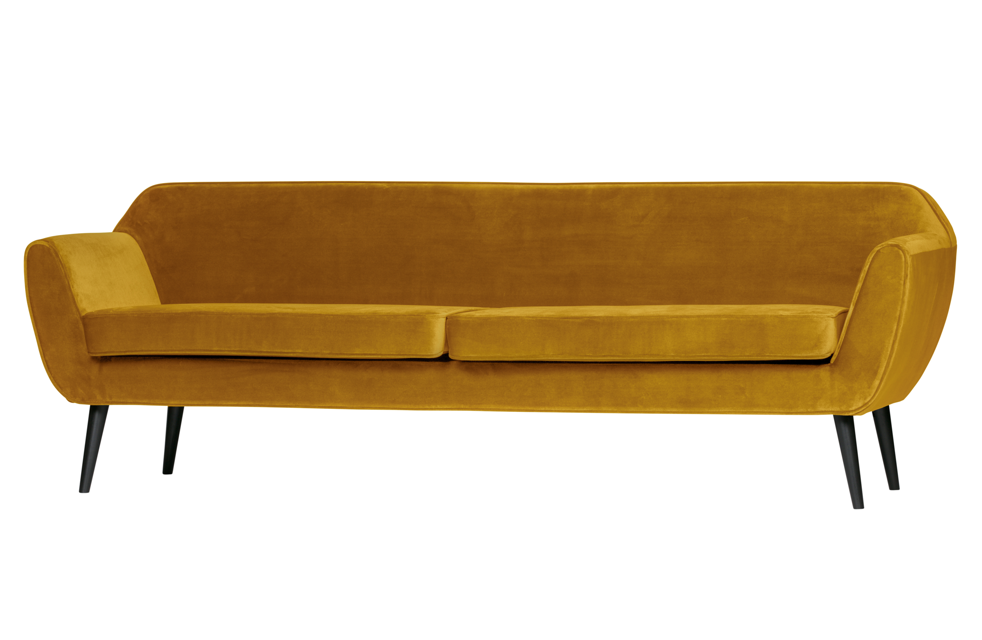 Sofa Rocco xl fluweel - Okergeel