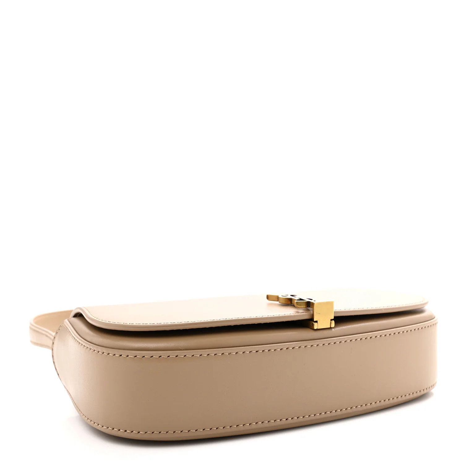 Box Calfskin Mini Voltaire Shoulder Bag Dark Cork - Top Club
