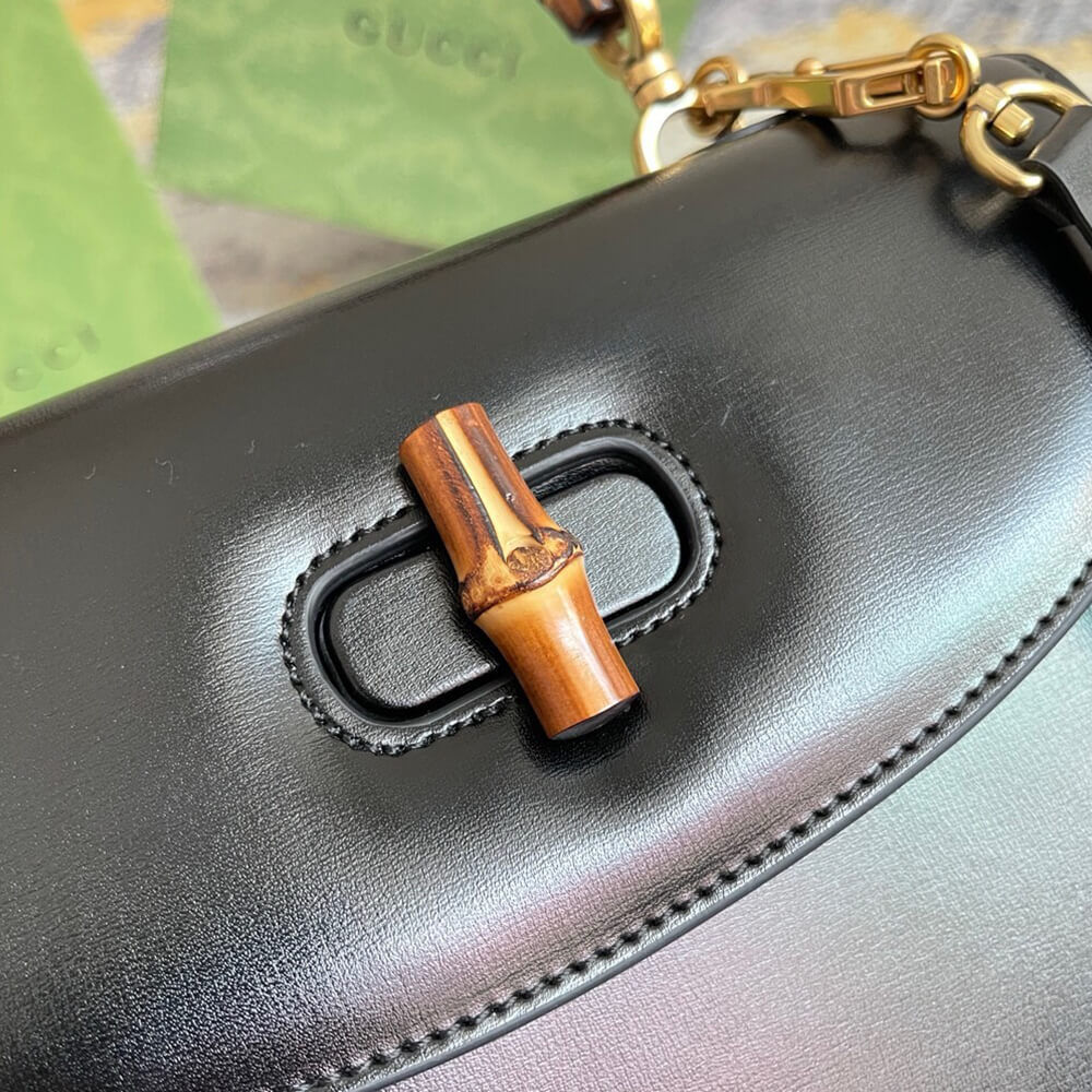 GUCCI BAMBOO 1947 JUMBO GG SMALL TOP HANDLE BAG - Top Club