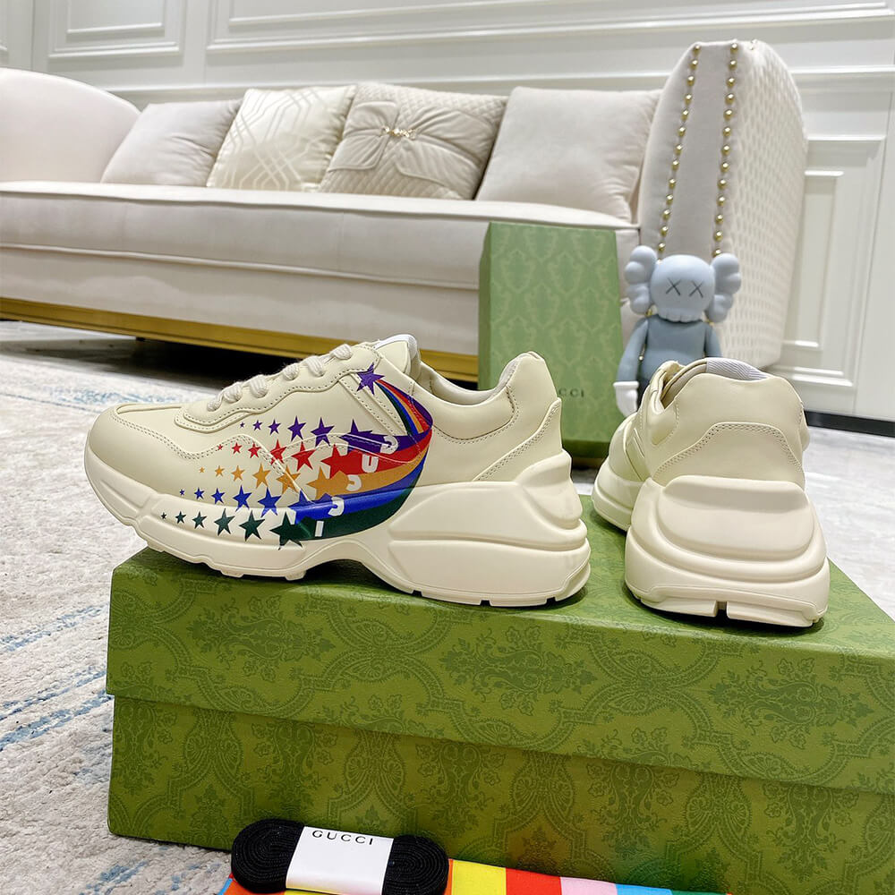 Gucci Rainbow Star Rhyton Sneaker - Top Club