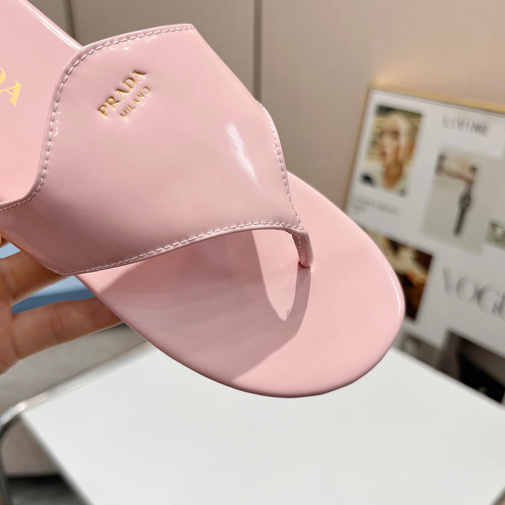 Prada Brushed leather thong sandals - Top Club