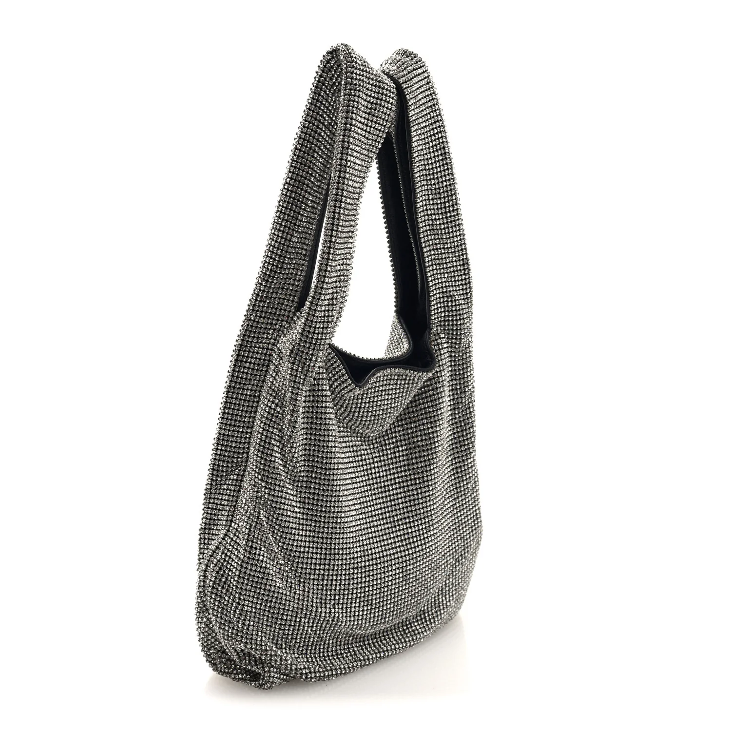 Crystal Wanglock Mini Shopper Silver - Top Club