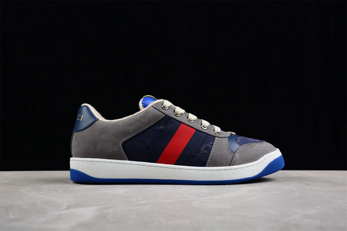 Gucci GG Screener 'Grey Navy' - Sneaker Replica Workshop