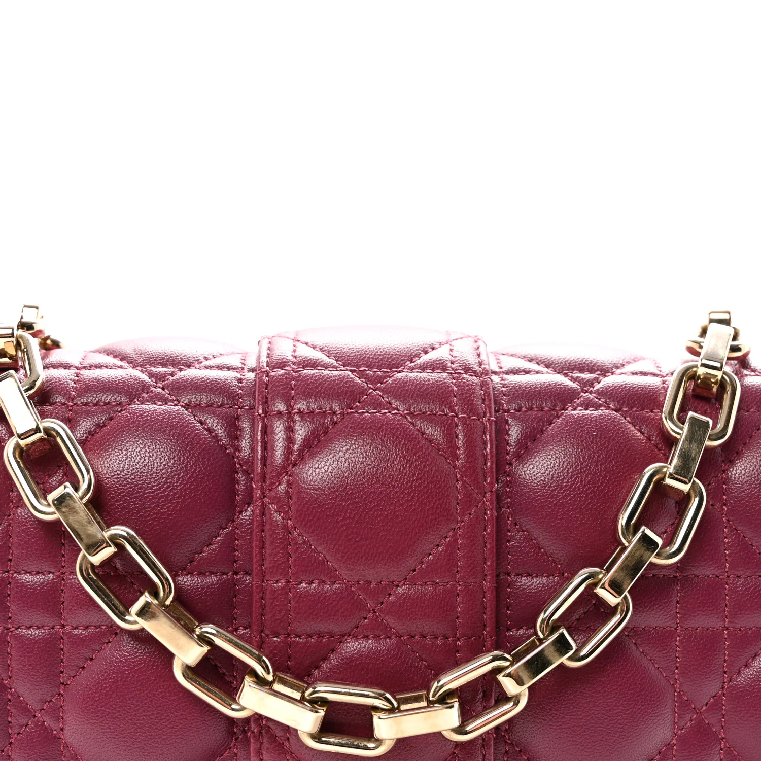 Lambskin Cannage Medium Miss Dior Flap Fuchsia - Top Club