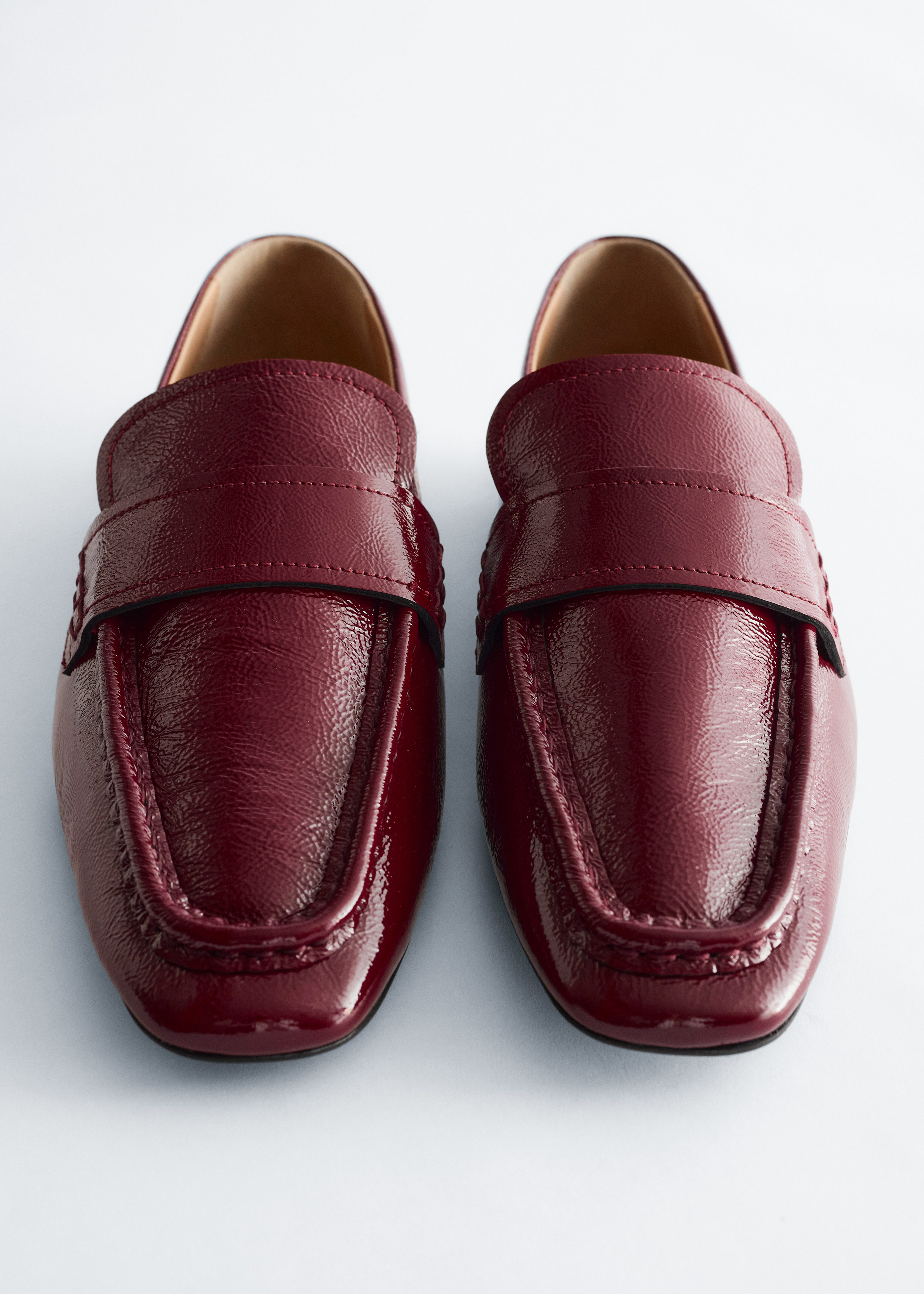 & Other Stories SQUARE-TOE LEATHER LOAFERS