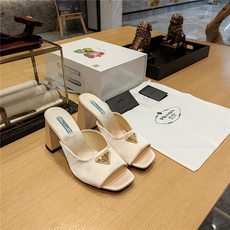 prada block heel square toe sandals - Sneaker Replica Workshop