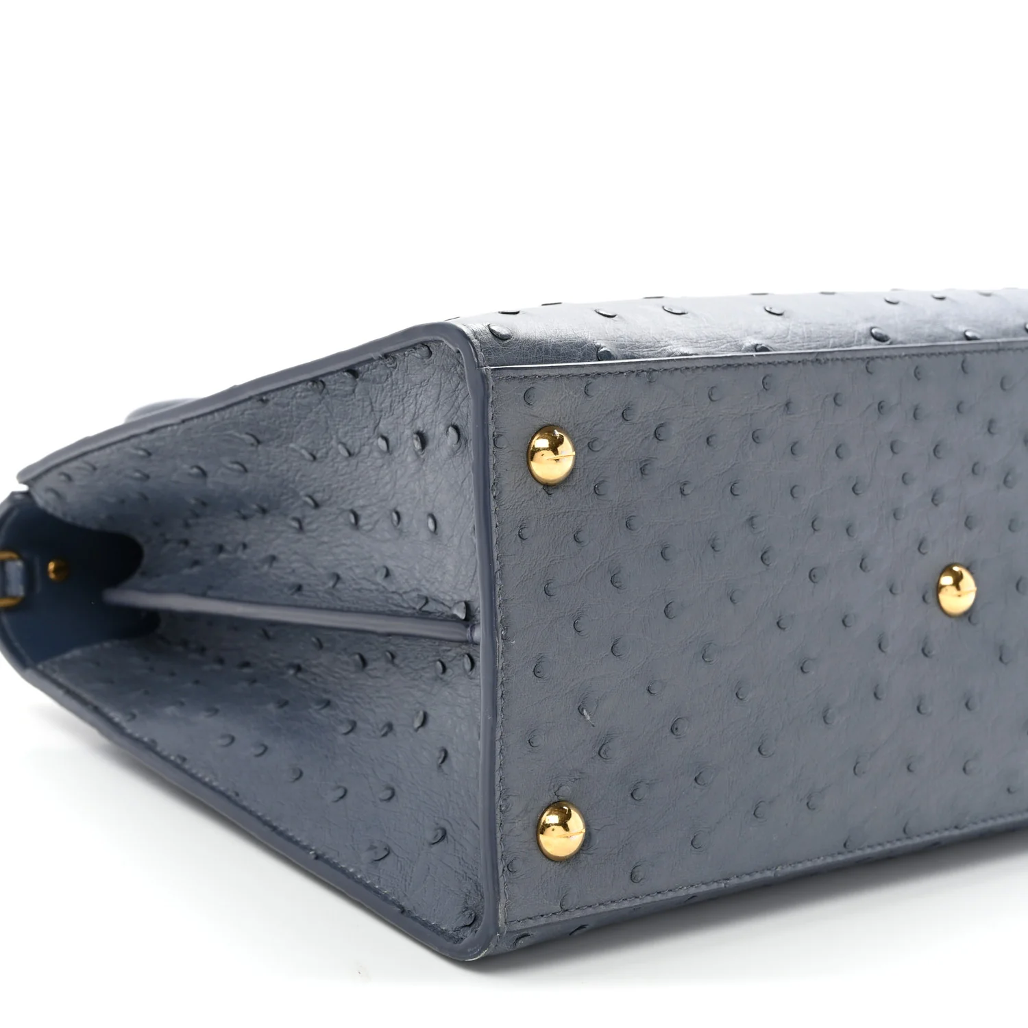 Ostrich Large St. Honore Tote Dark Denim - Top Club