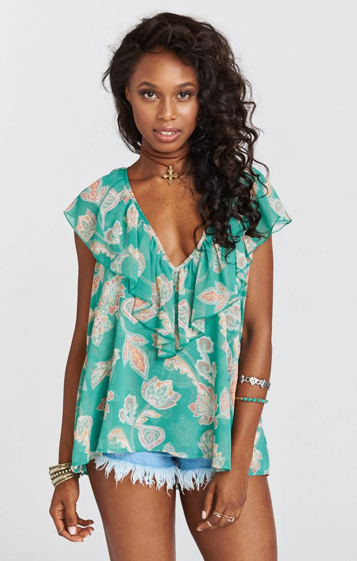 Easton Ruffle Top