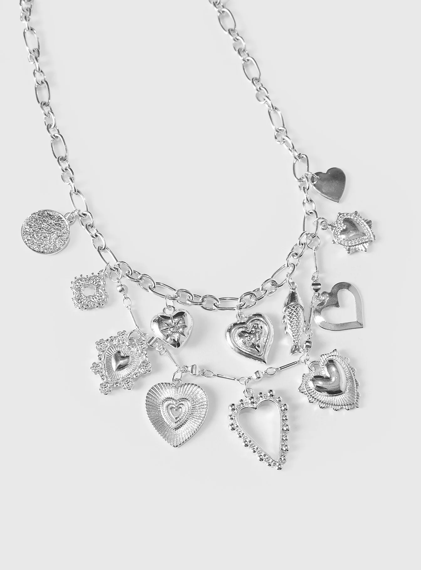 True Connections Charm Necklace Silver
