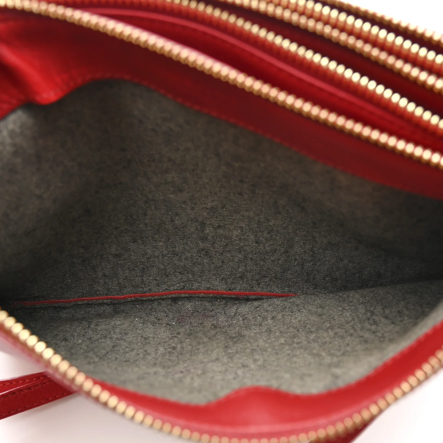 Lambskin Large Trio Crossbody Bag Red - Top Club