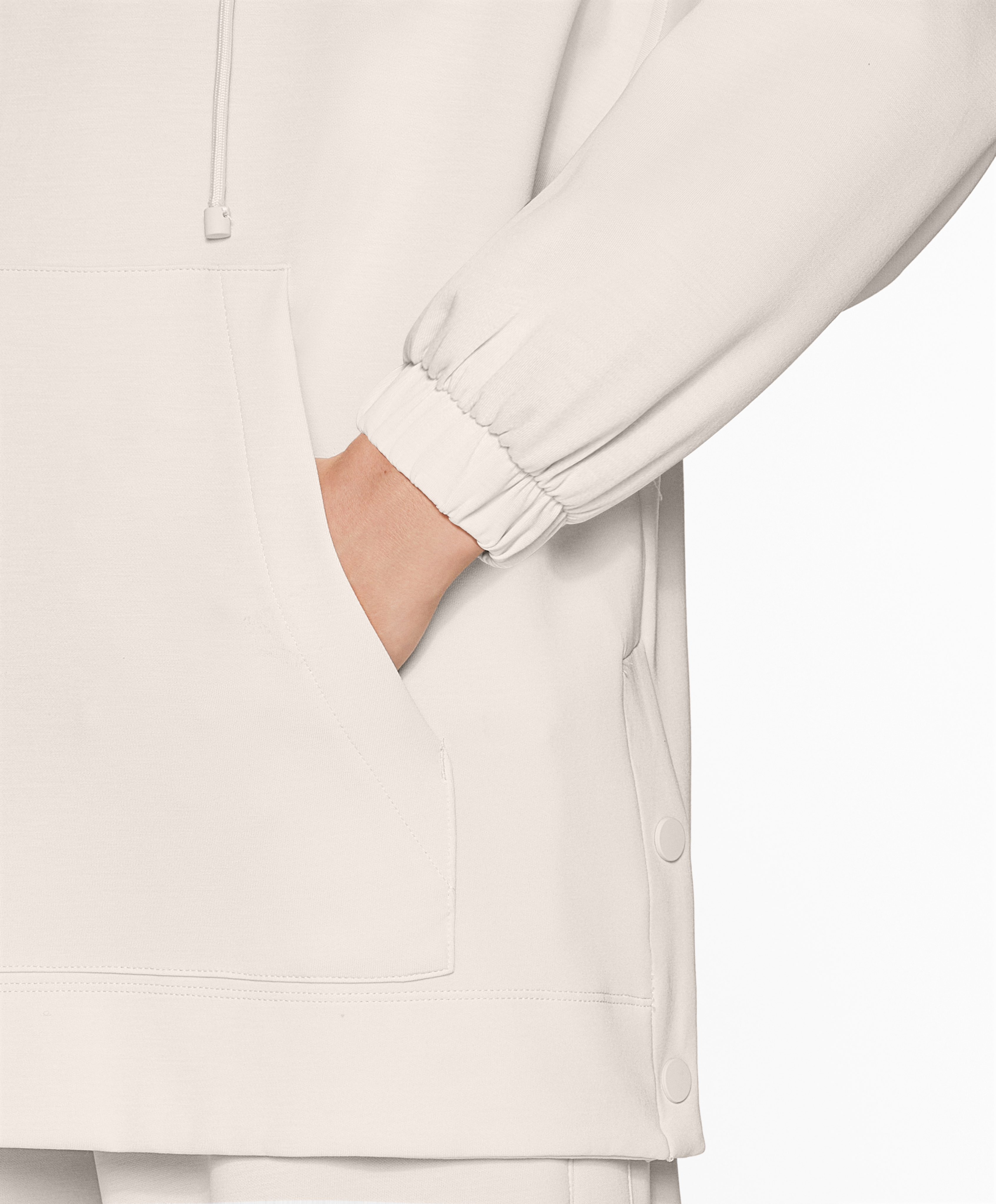 OYSHO Oversize sweatshirt with soft-touch modal and zip