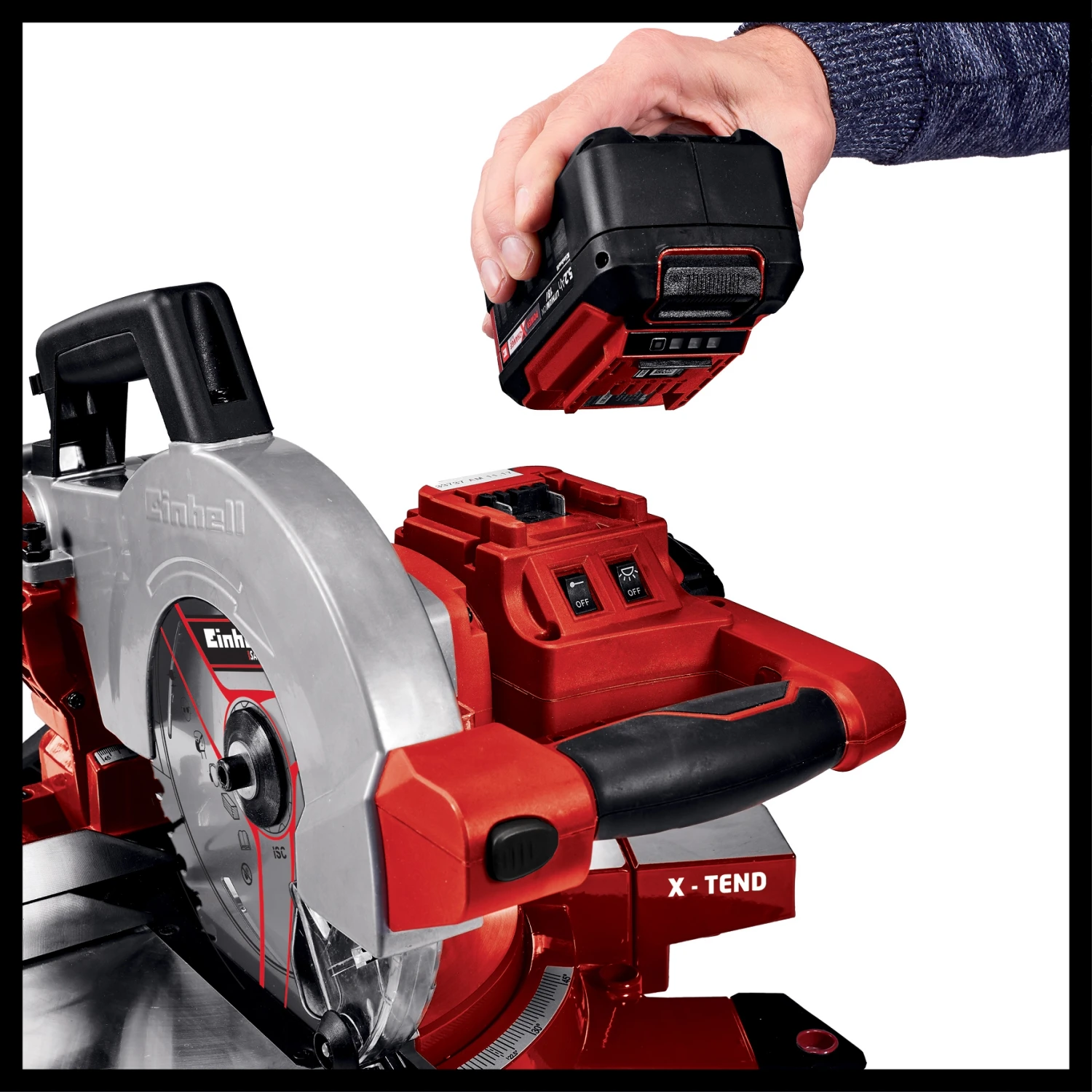 Einhell Troncatrice a batteria Einhell te-ms 18/210 Li
