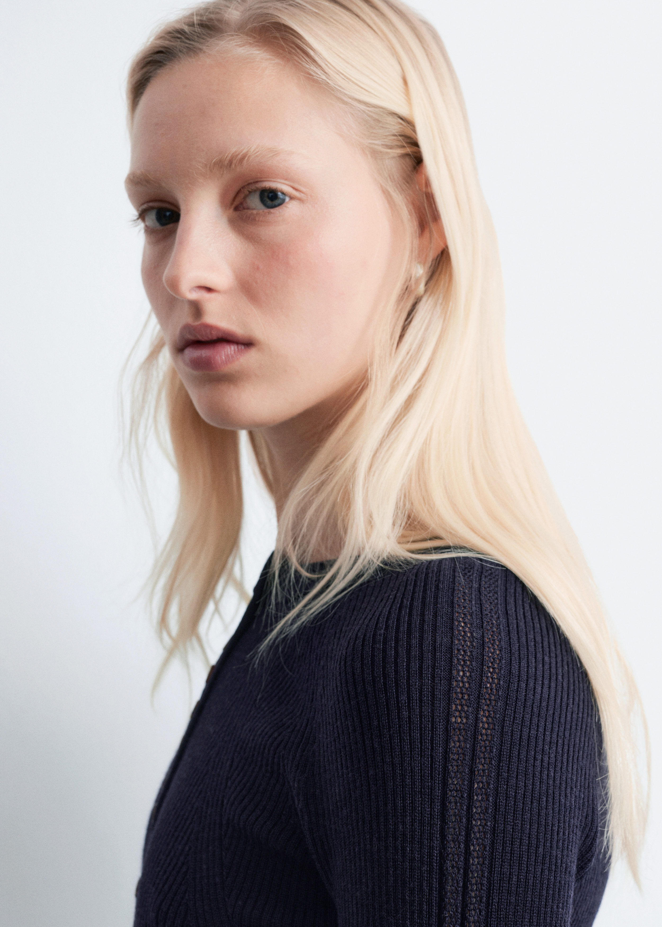 & Other Stories HALF-PLACKET MERINO WOOL TOP