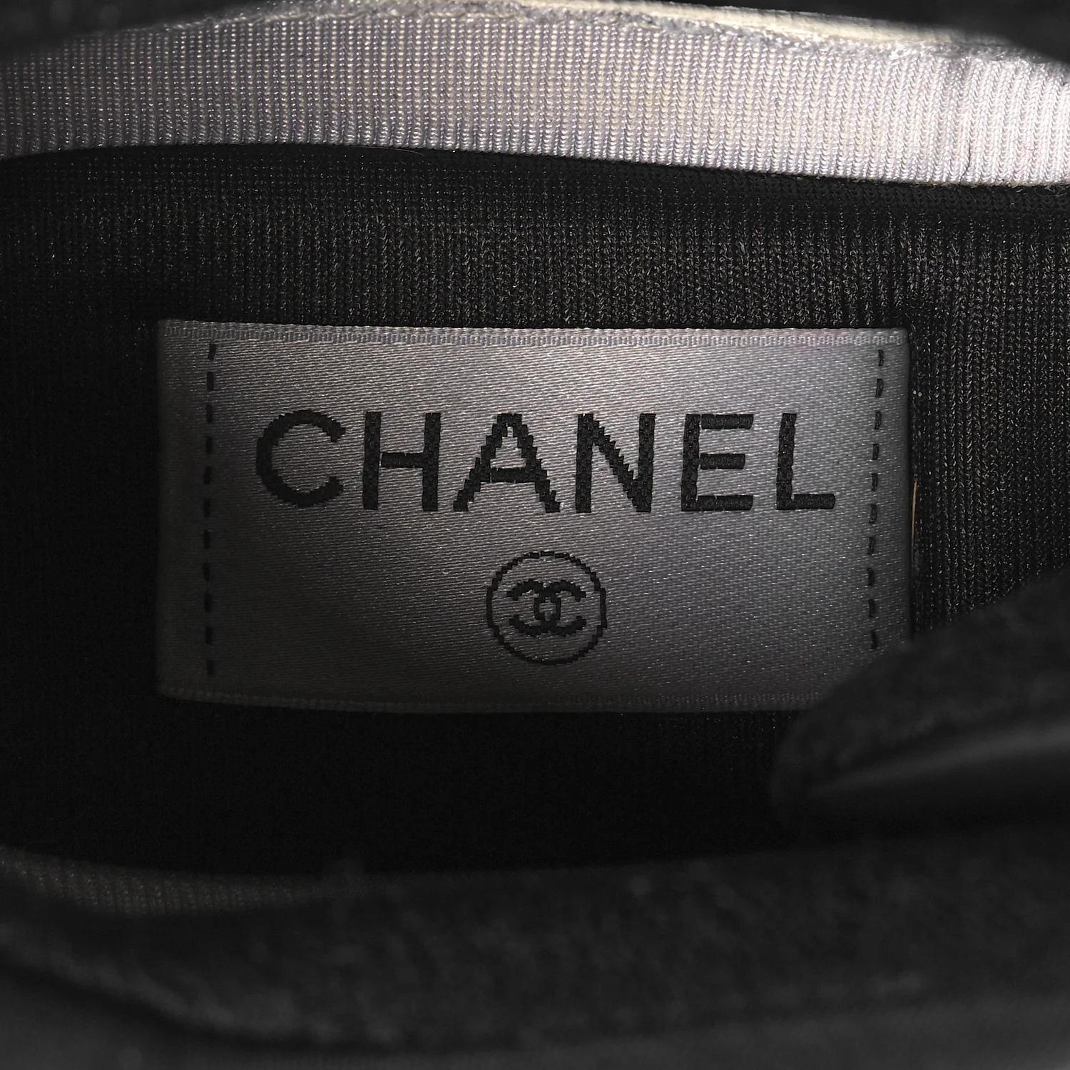 Nylon Calfskin Suede CC Sneakers 39 Black - Top Club
