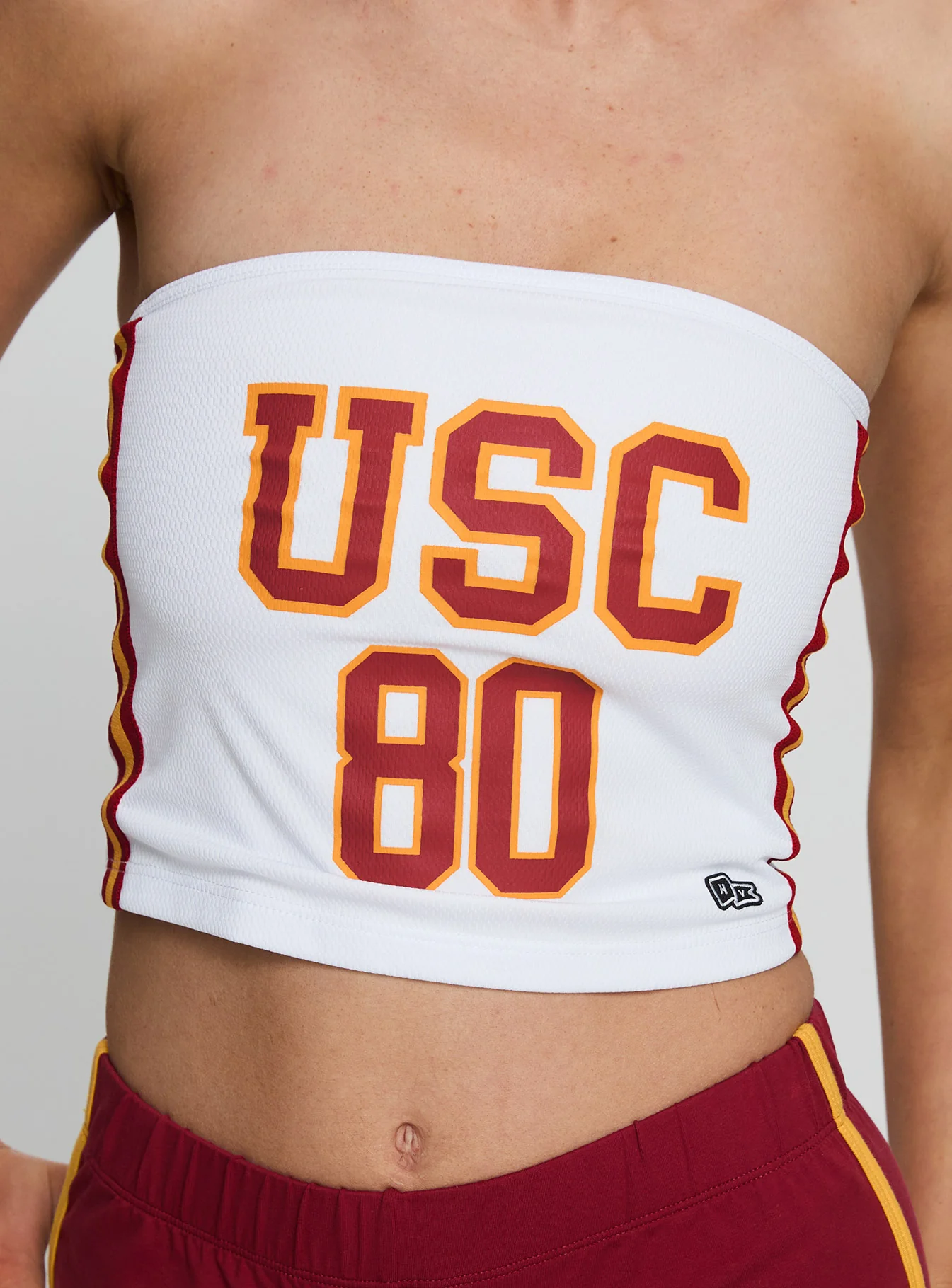 USC Jersey Tube Top White
