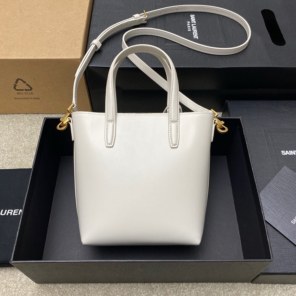 MINI TOY SHOPPING SAINT LAURENT IN BOX LEATHER - Top Club