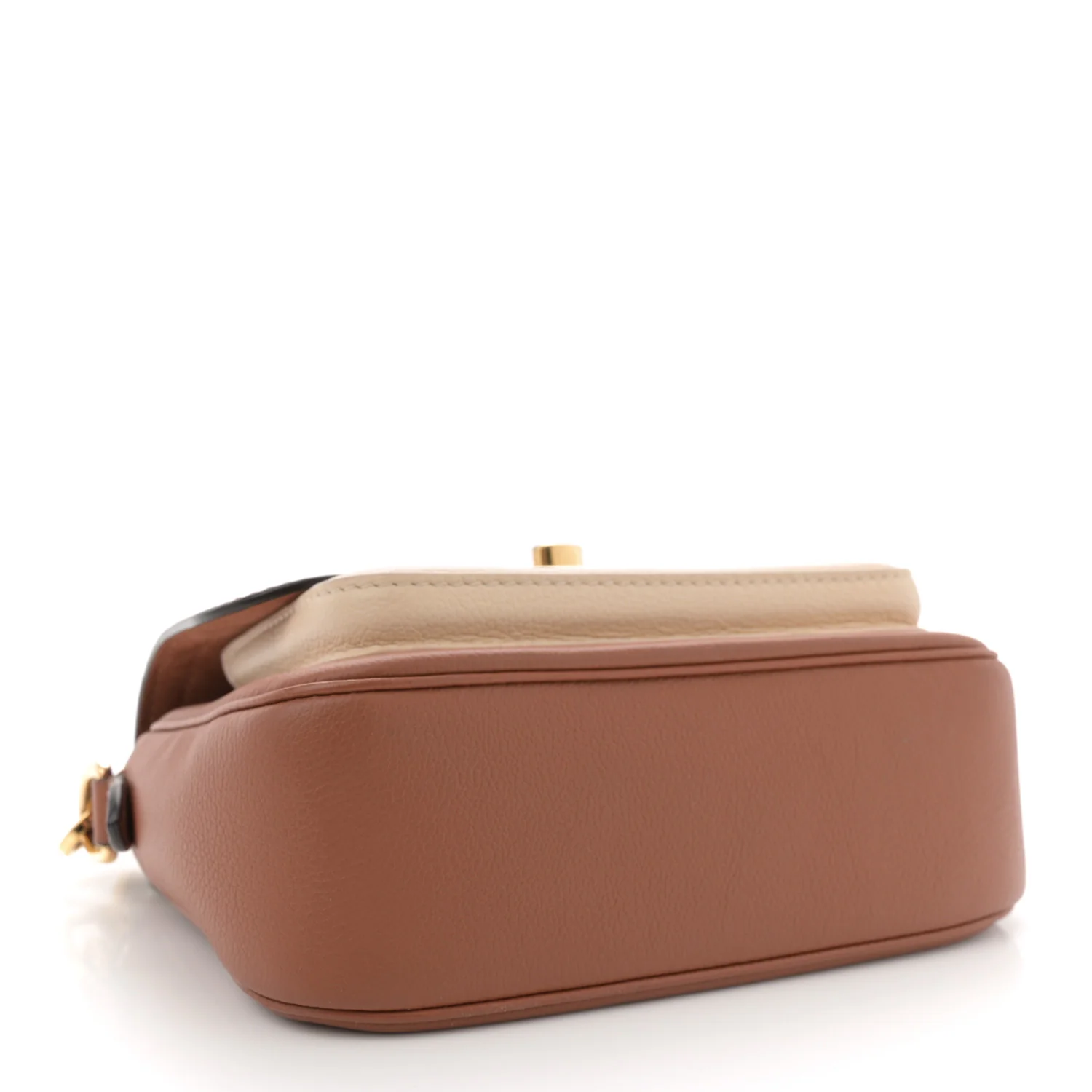 Grained Calfskin Lockme Tender Chataigne Brown - Top Club