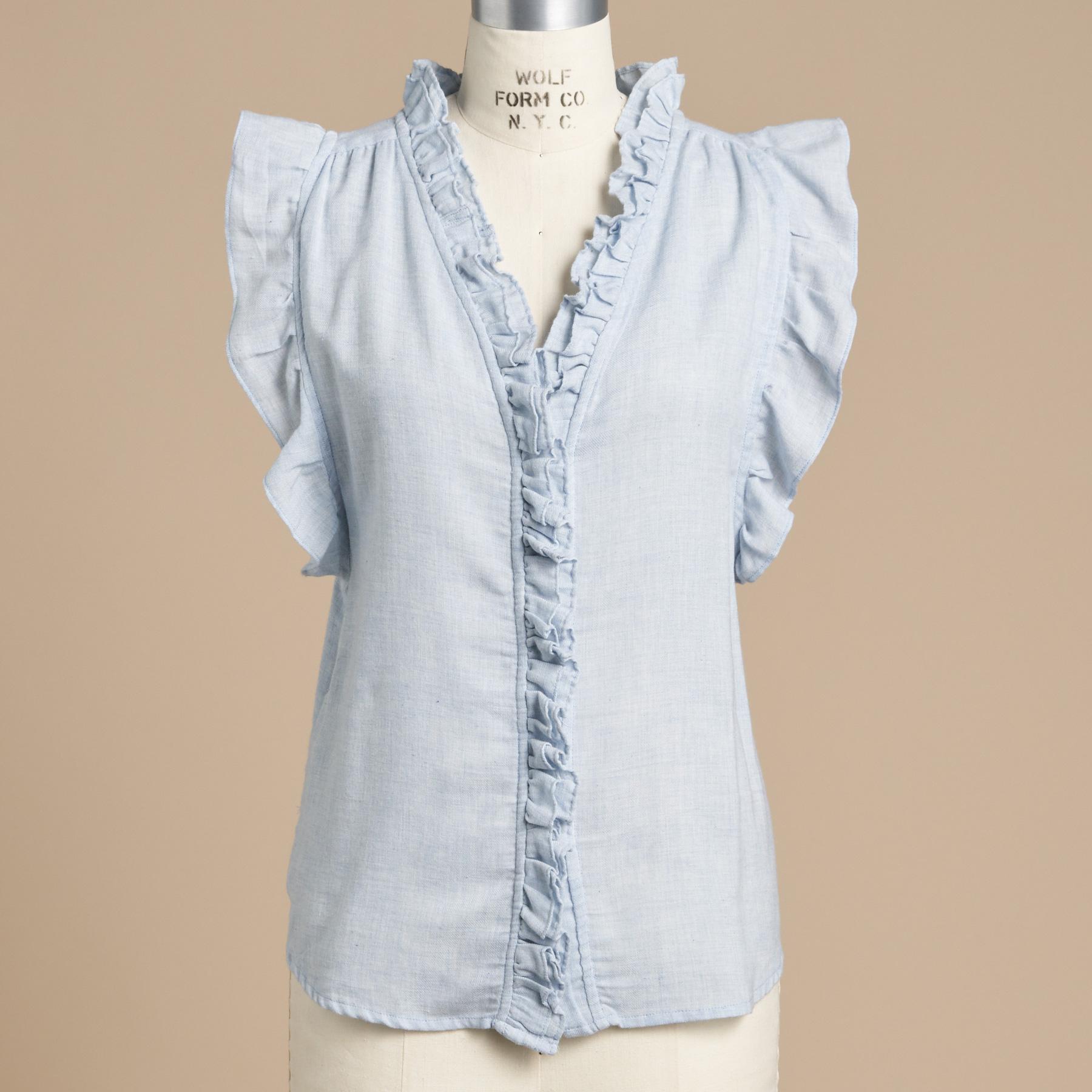 Milla Chambray Top - Sundance Living