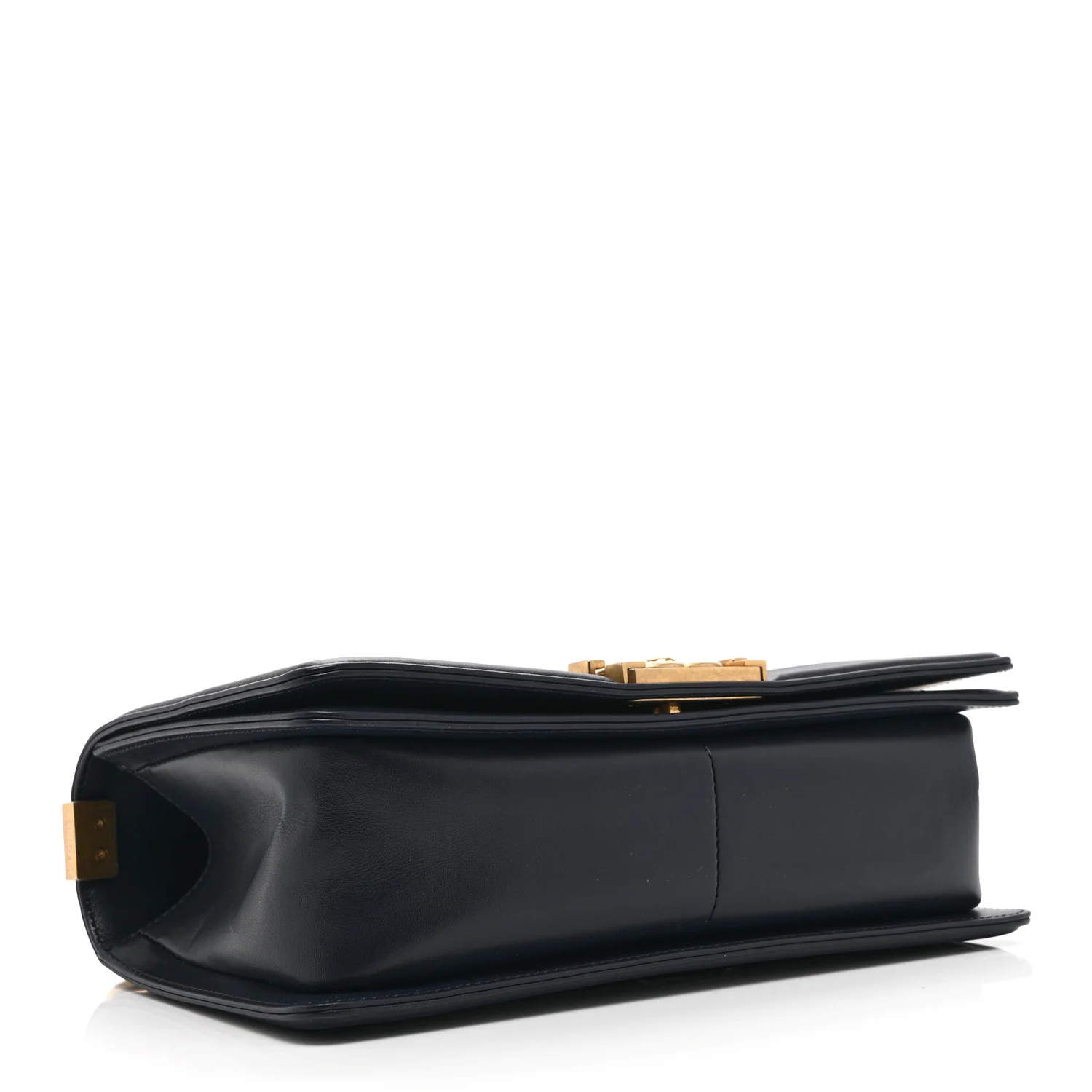 Lambskin Quilted Medium Boy Flap Dark Navy - Top Club
