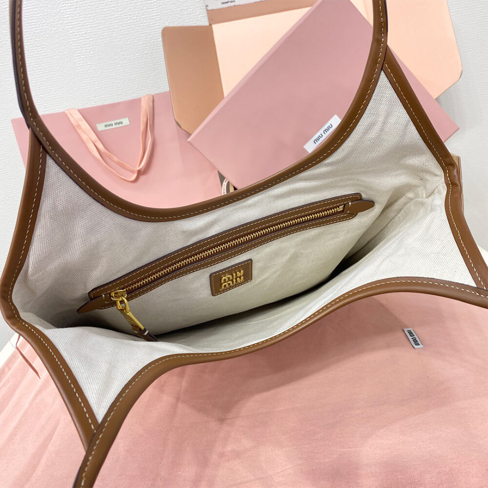 MIUMIU REGULAR IVY canvas and leather bag(HIGH-END GRADE) - Top Club