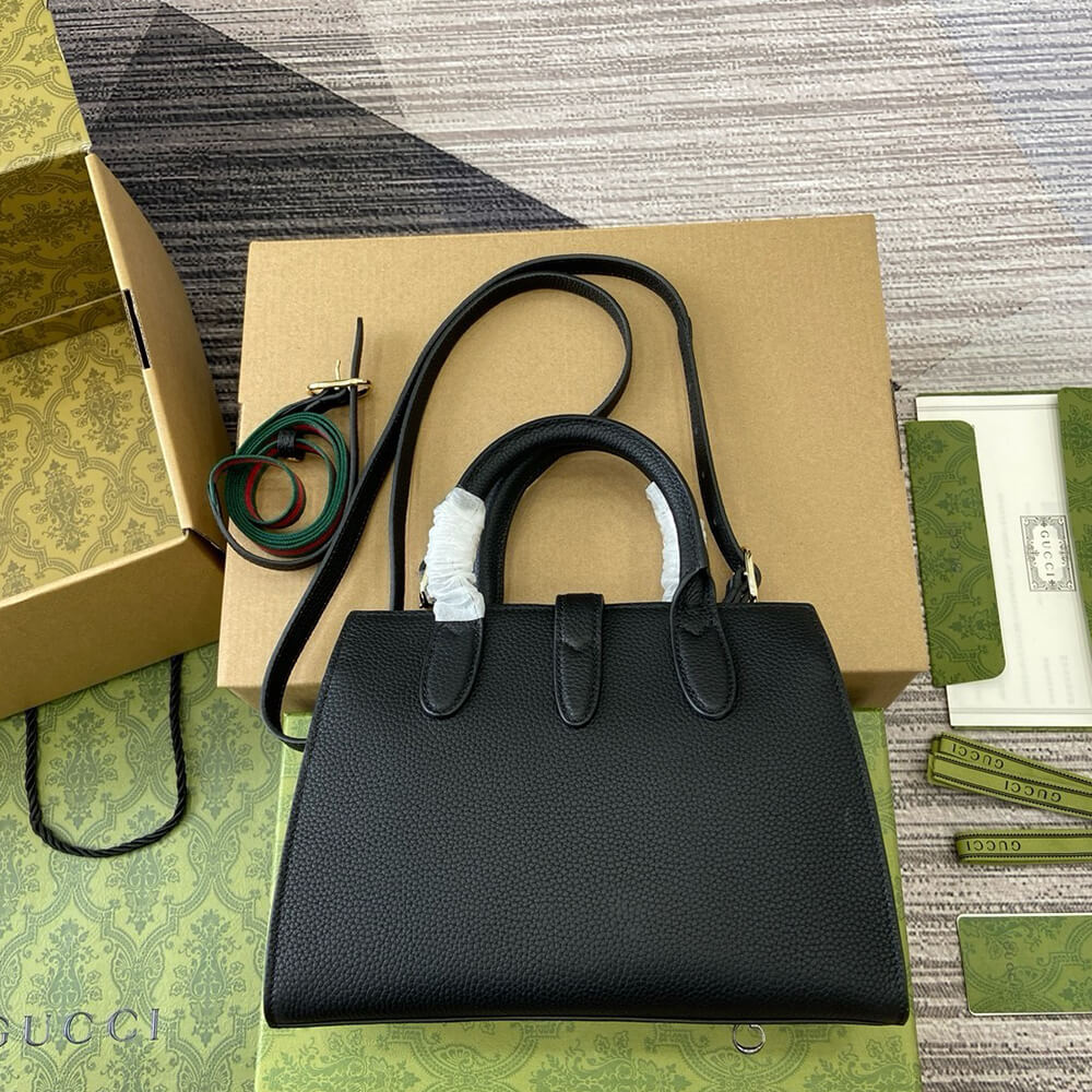 GUCCI SMALL TOTE BAG WITH HOOK CLOSURE - Top Club