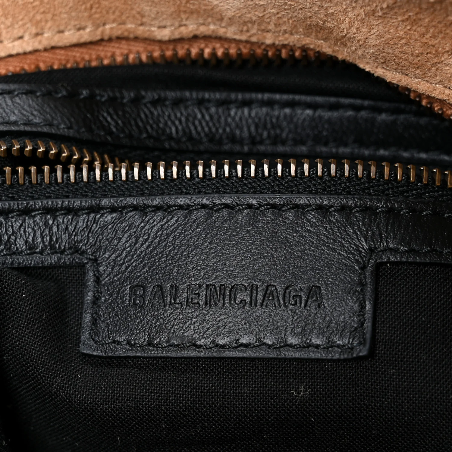 Waxed Suede Calfskin Classic Hardware Medium Le City Camel - Top Club