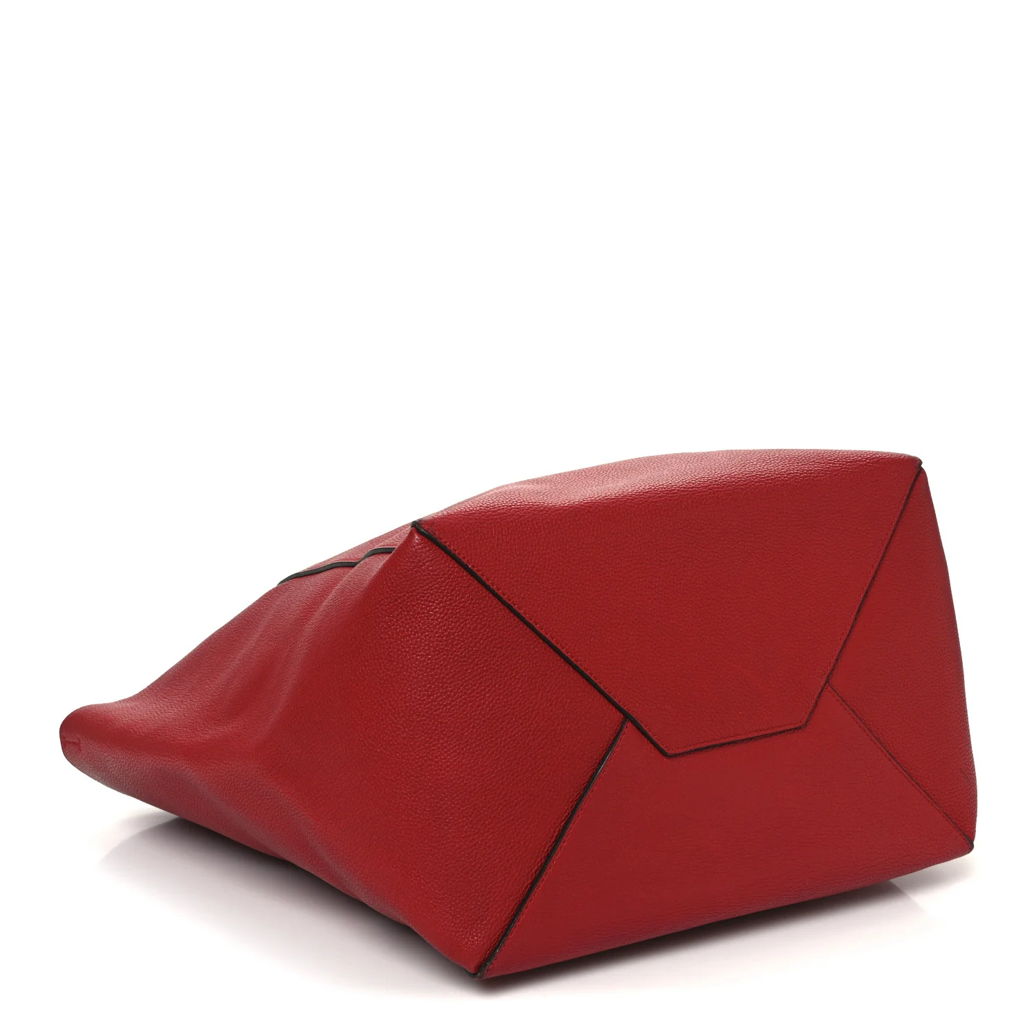 Soft Grained Calfskin Medium Belt Cabas Phantom Coquelicot - Top Club