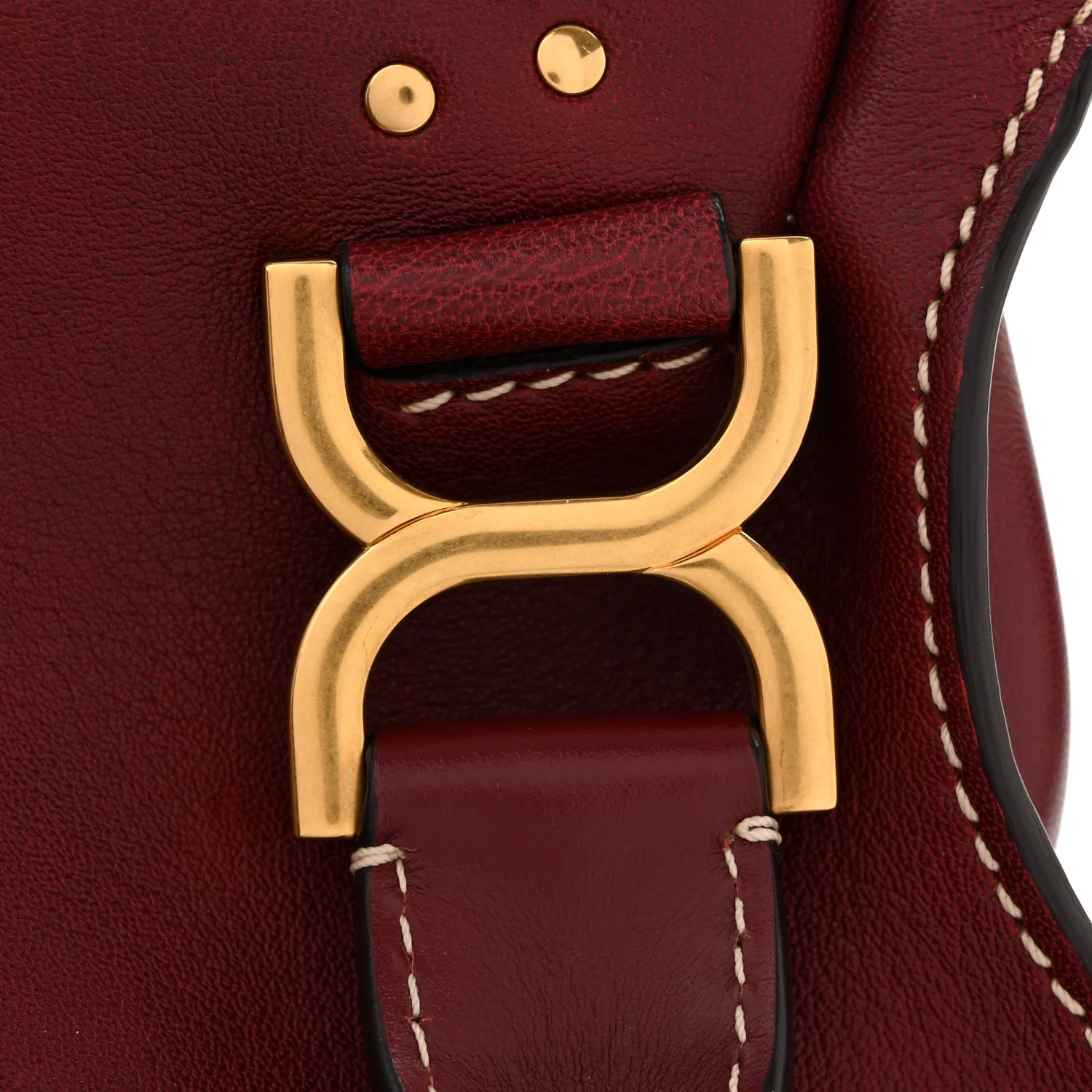 Calfskin Medium Marcie Satchel Stormy Red - Top Club