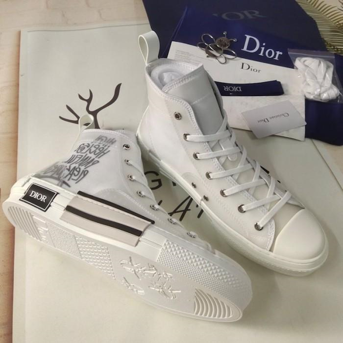 Dior B23 Low Top Logo Oblique Gradient Black Canvas - Sneaker Replica Workshop