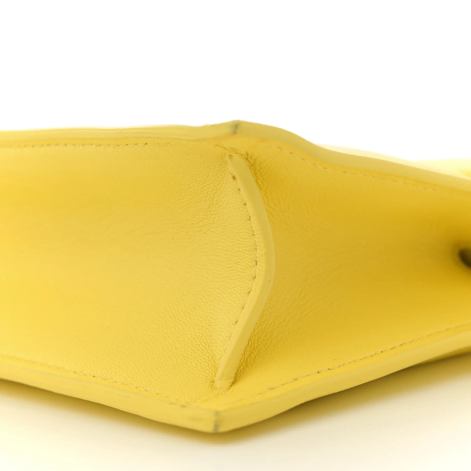 Smooth Calfskin La Petite Pochette Rond Carre Yellow - Top Club