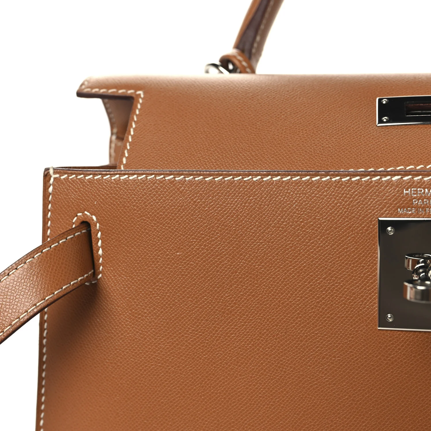 Madame Calfskin Kelly Sellier 28 Gold - Top Club
