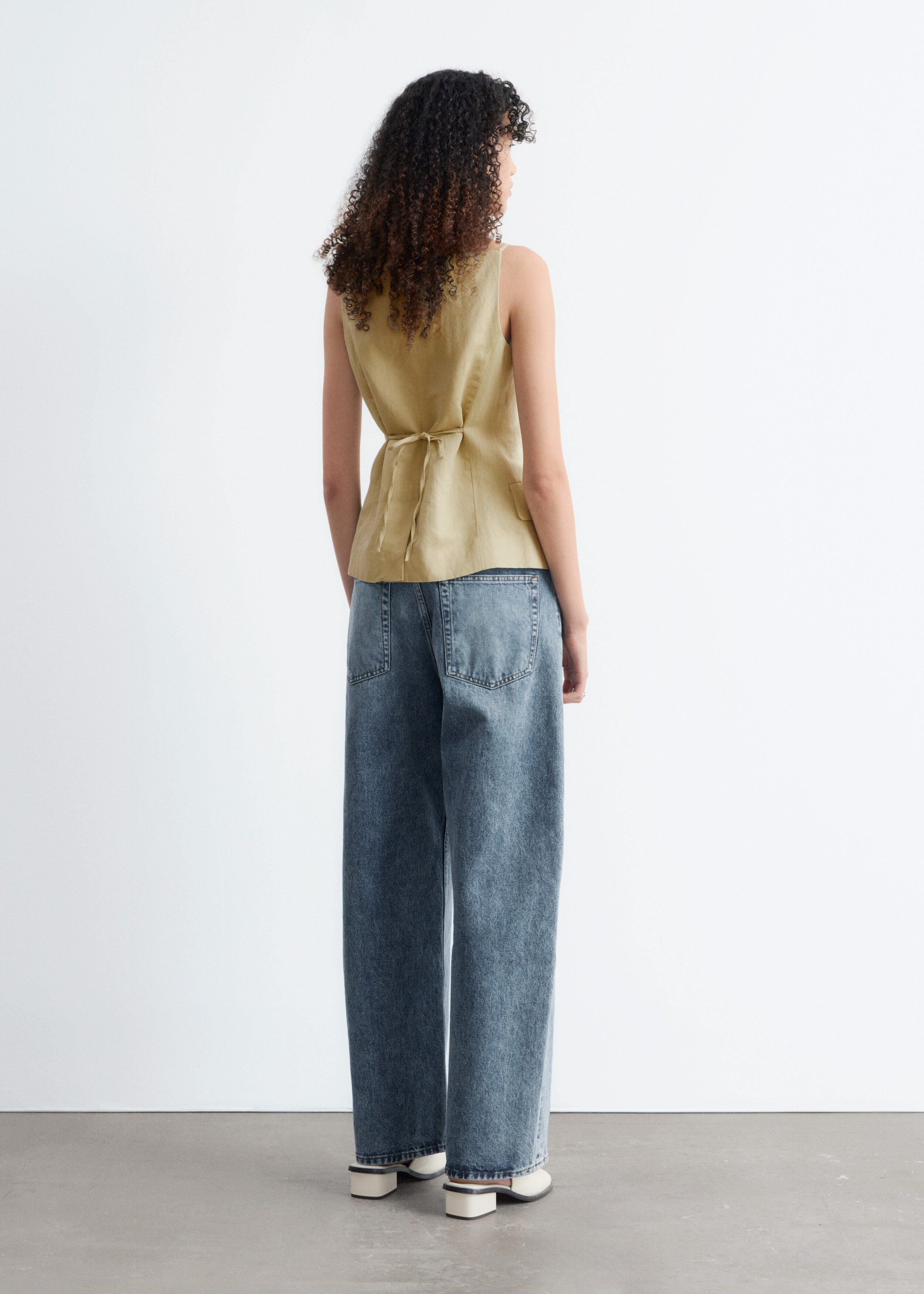& Other Stories TAILORED VEST TOP
