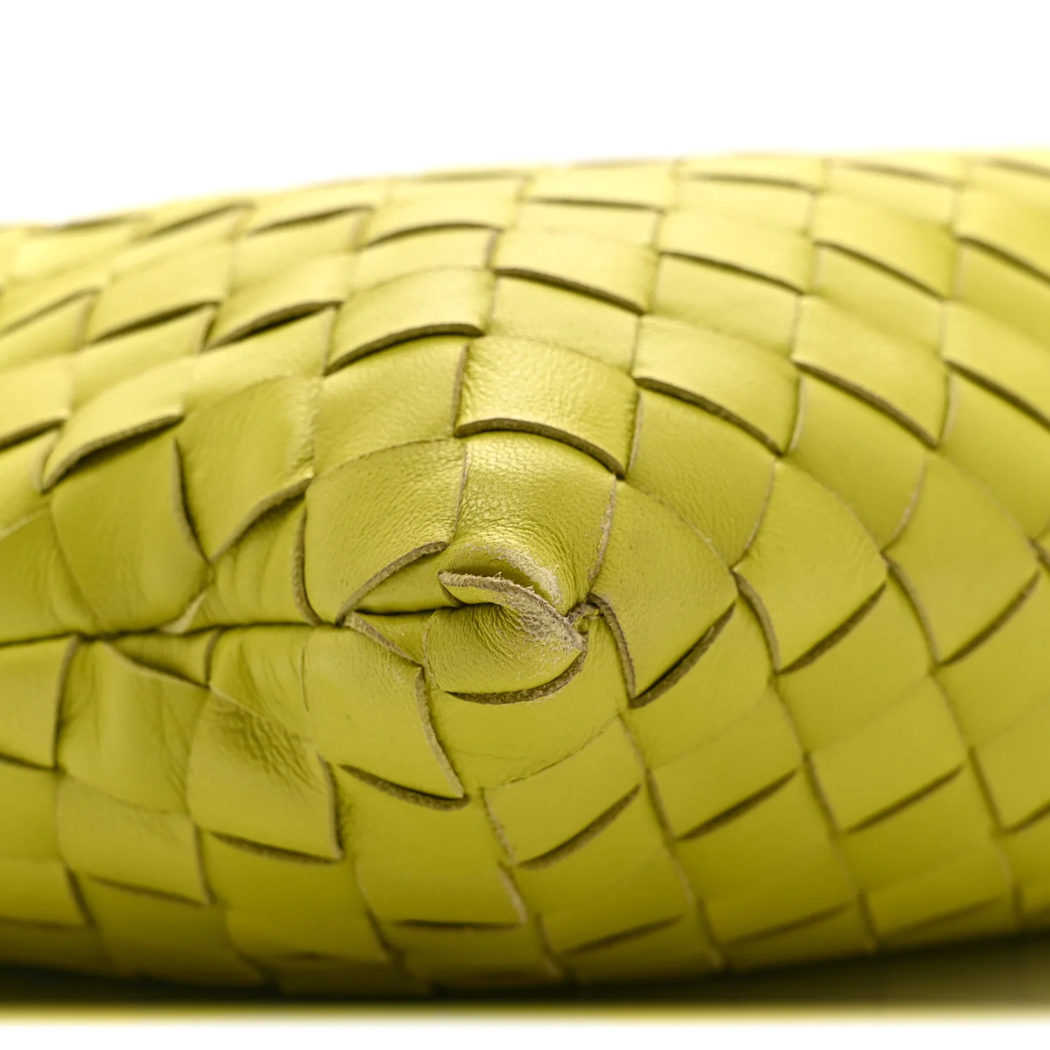 Nappa Intrecciato Clutch  Seagrass - Top Club