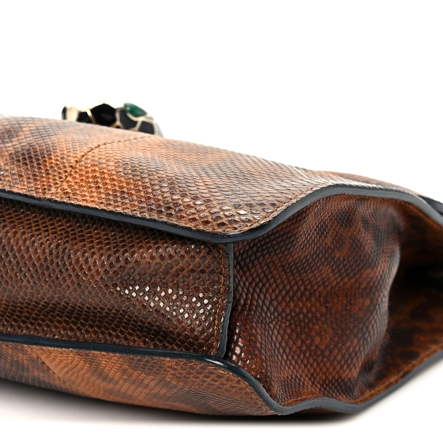 Karung Serpenti Forever Medium Shoulder Bag Brown - Top Club