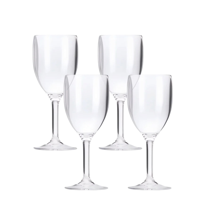 Wijnglas Clear Acryl - set van 4