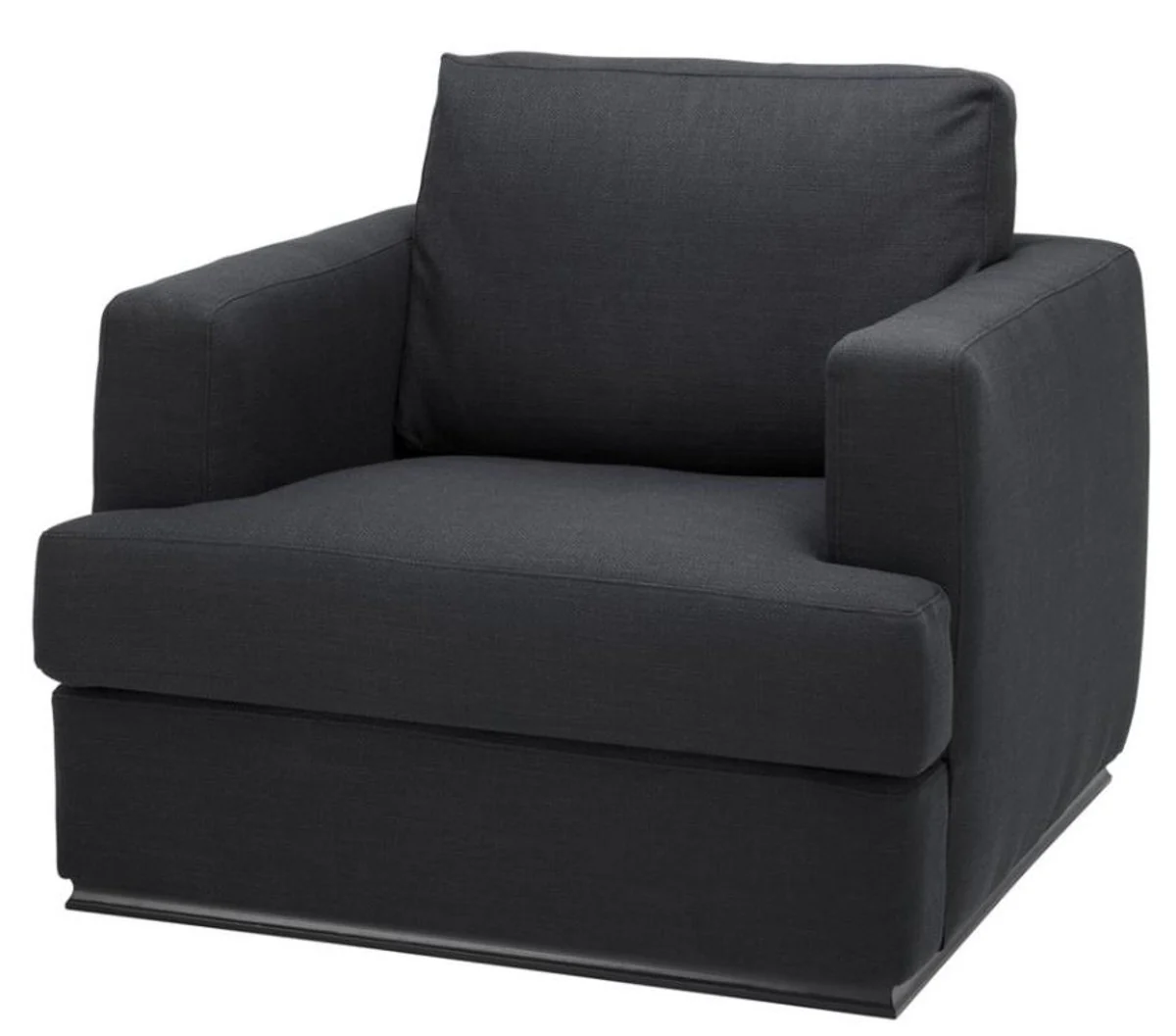 Luxury hotel armchair black 96 x 103 x H. 86 cm - Limited Edition