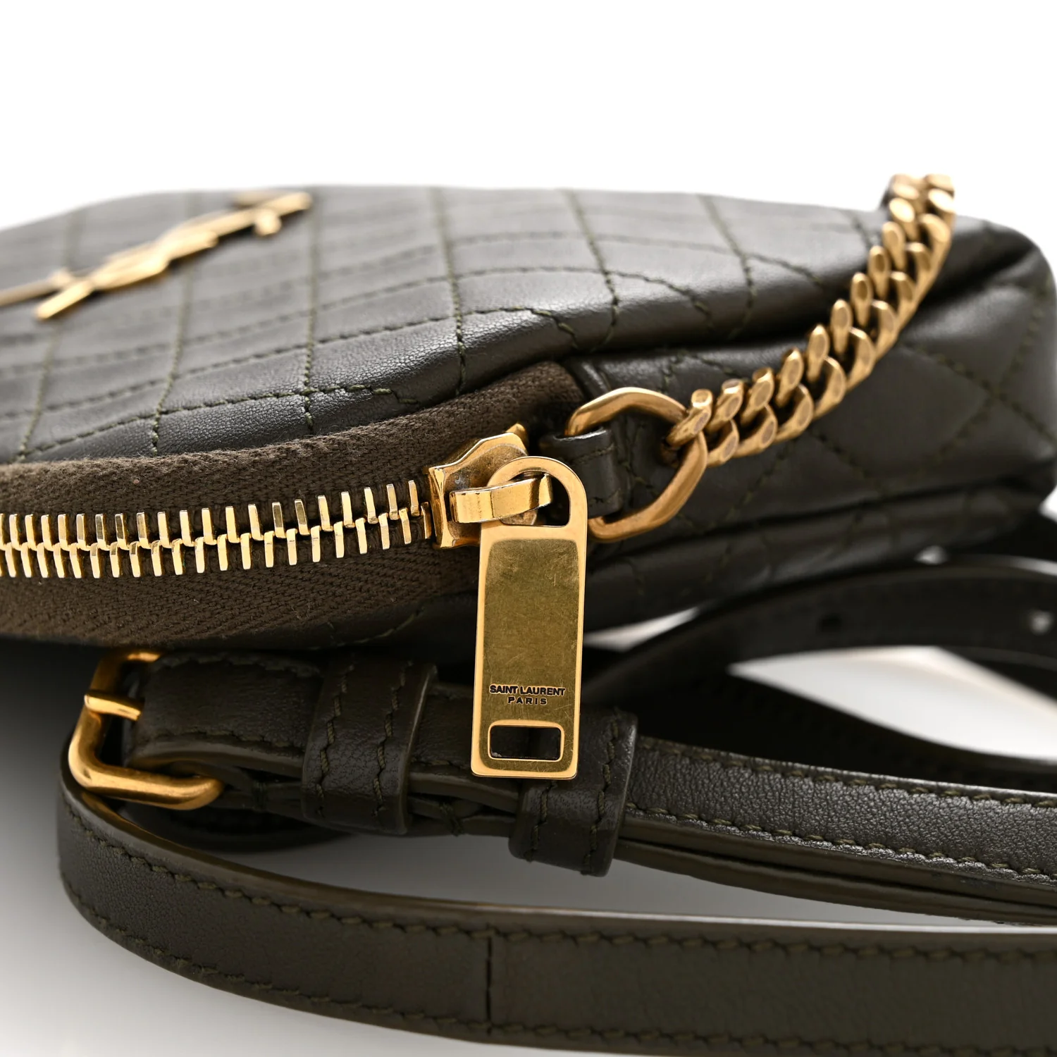 Lambskin Quilted Gaby Zipped Pouch - Top Club