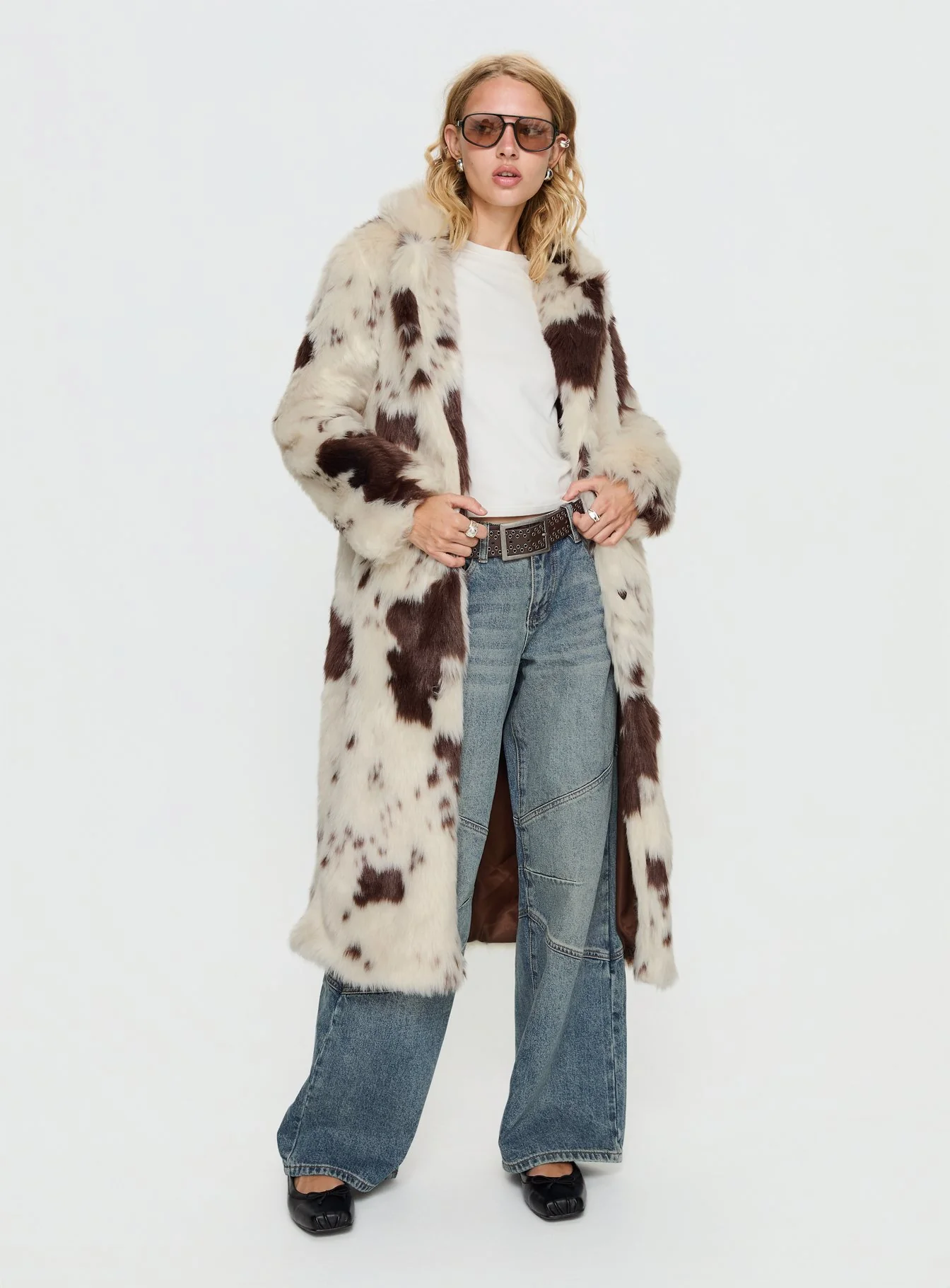 Winter Breeze Faux Fur Coat Multi