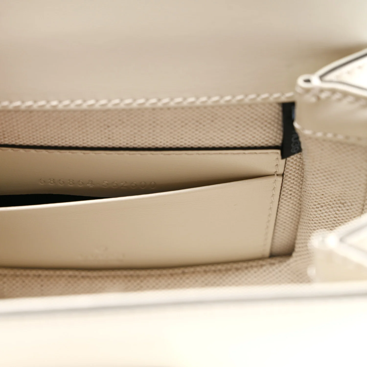 Boarded Dyana Lux Calfskin Web Mini Bamboo 1947 Top Handle Bag Mystic White - Top Club
