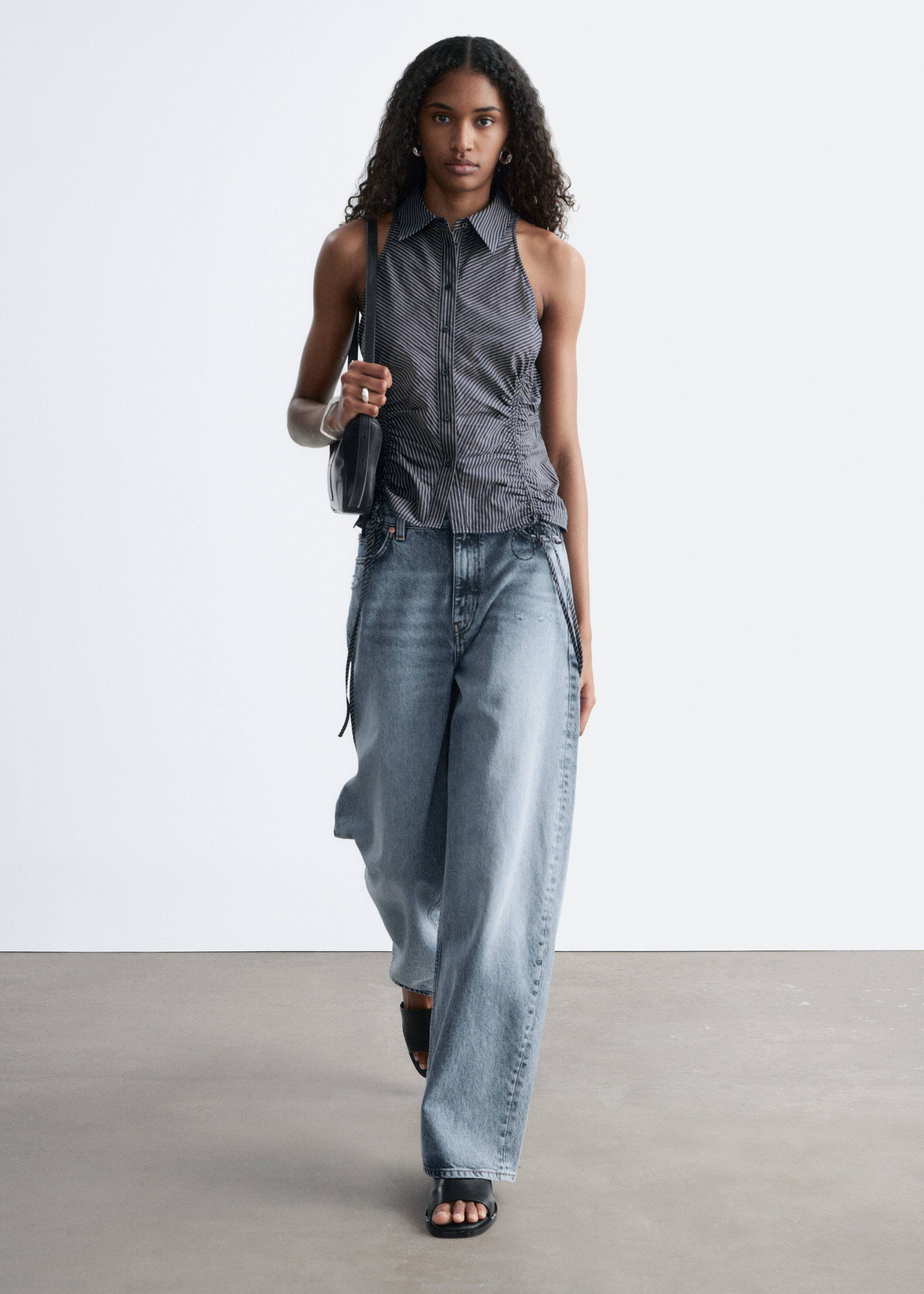 & Other Stories SLEEVELESS DRAWSTRING TOP