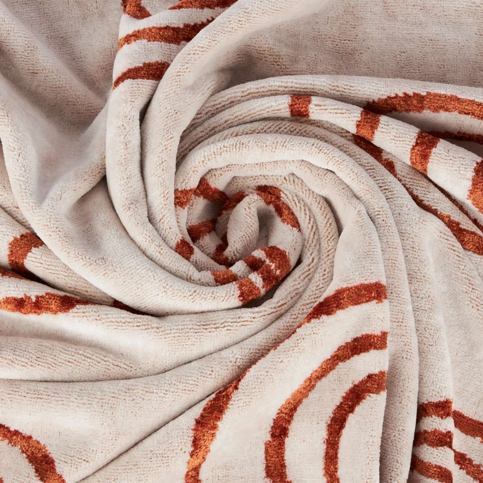 Telo Bagno In Spugna Bronze Circles 95X150 Bronzo Carrara